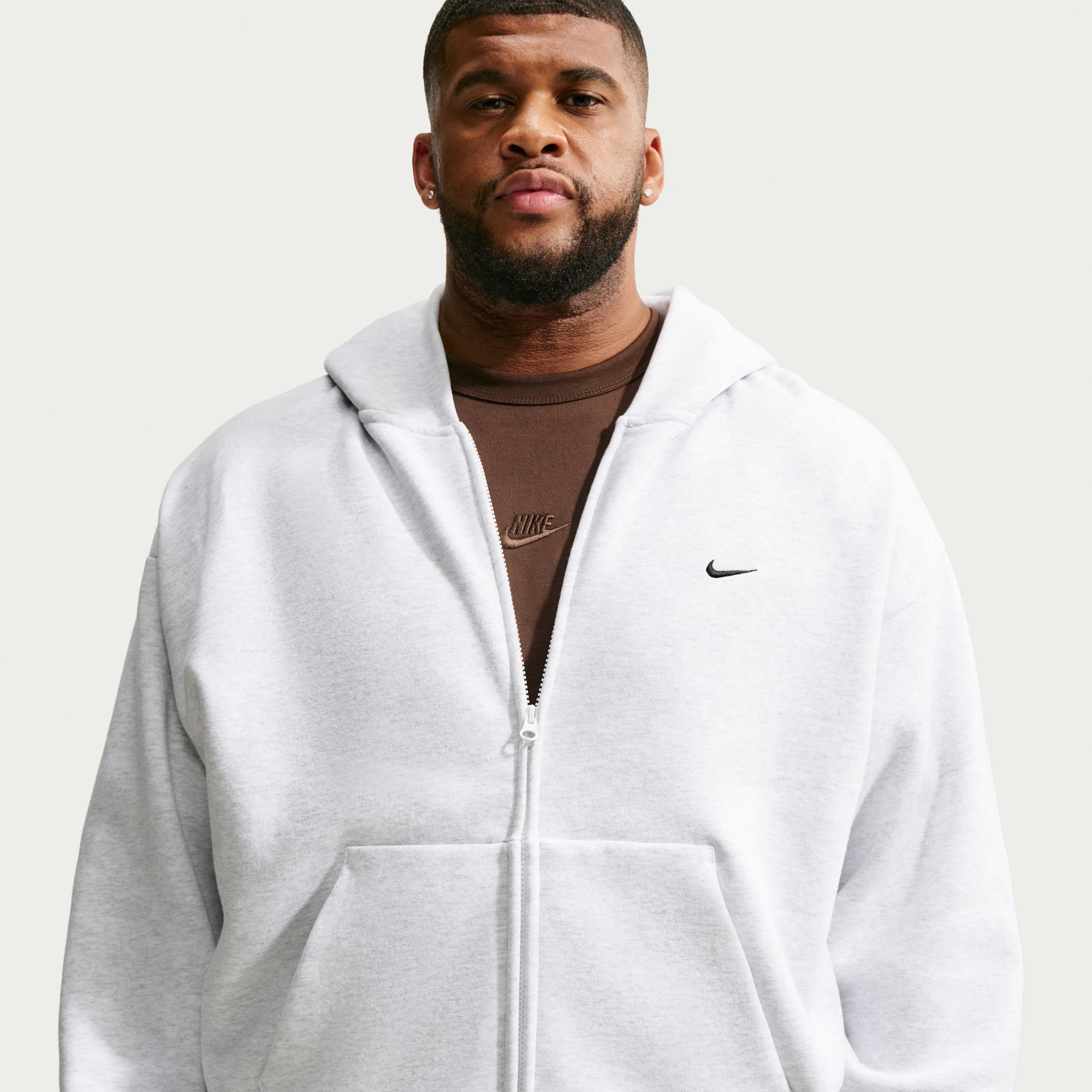 Nike Men's Solo Swoosh Fleece Full-Zip Hoodie