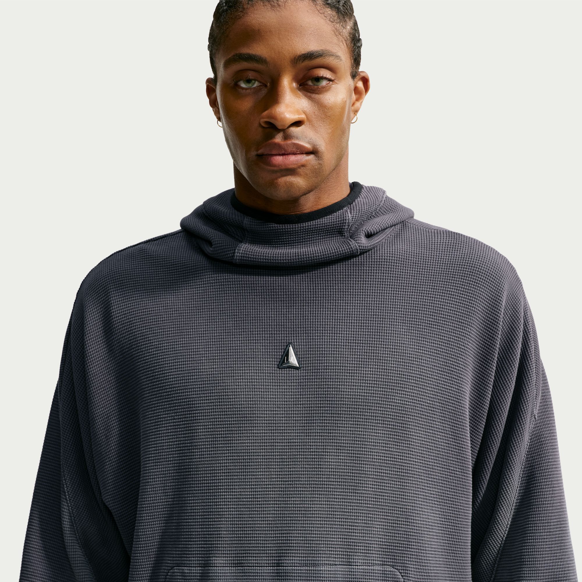 Nike Men's Ja Morant Pullover Hoodie Waffle, XL, Black
