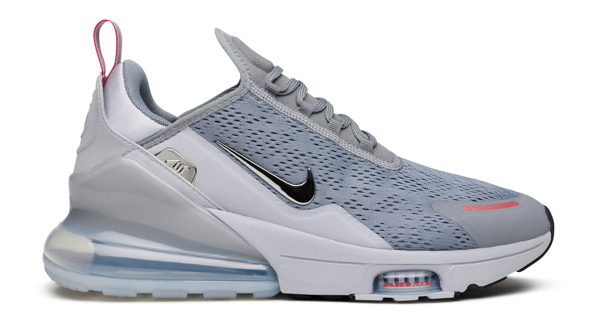 Nike Men's Air Max 270 Premium Shoes, Size 8, Cool Grey/Metallic Silver/Wolf Grey