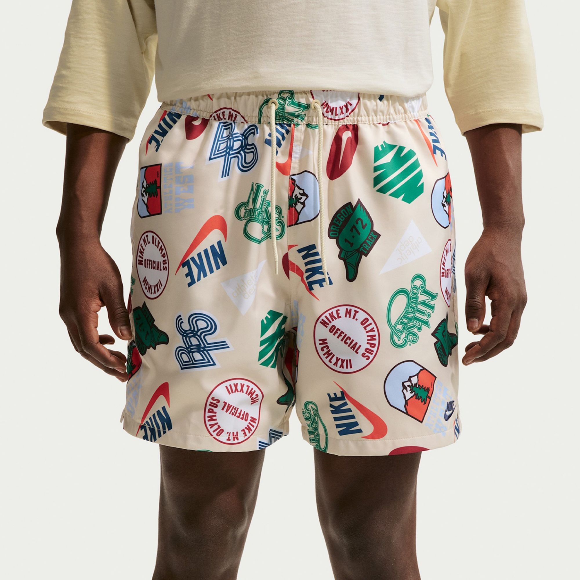 Nike Men's Sportswear Club Woven Allover Print Flow Shorts