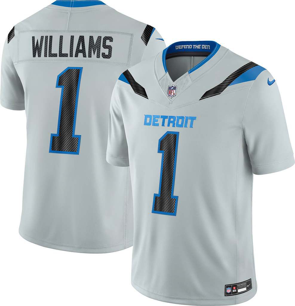 Nike Men's Detroit Lions Jameson Williams NFL Rivalries Stitched Limited Jersey