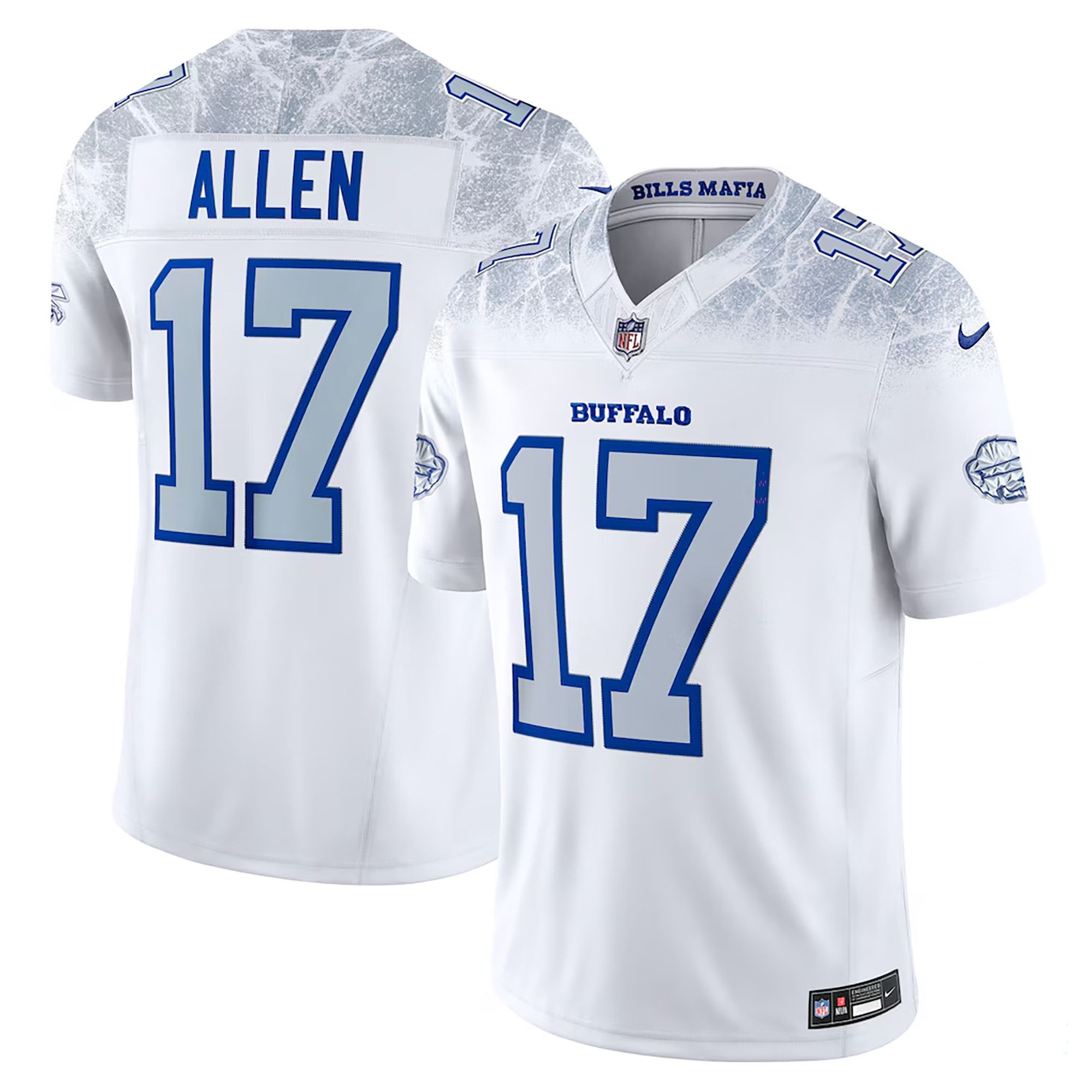 Nike Men's Buffalo Bills Josh Allen #17 White Rivalry Game Jersey