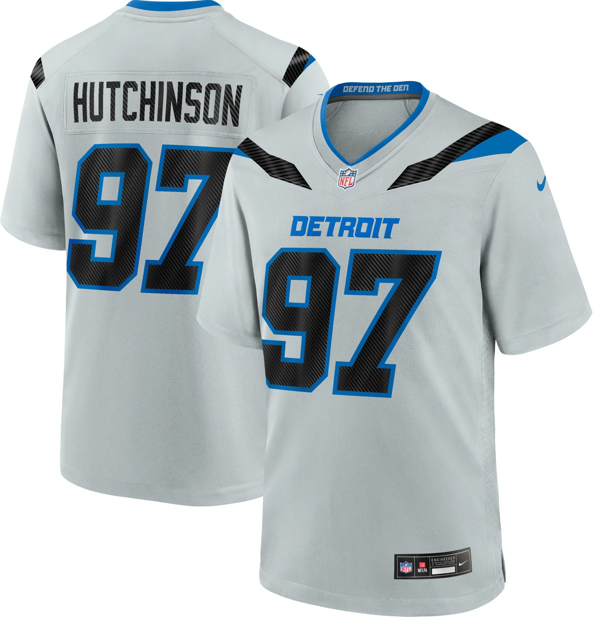 Nike Men's Detroit Lions Aidan Hutchinson NFL Rivalries Game Jersey