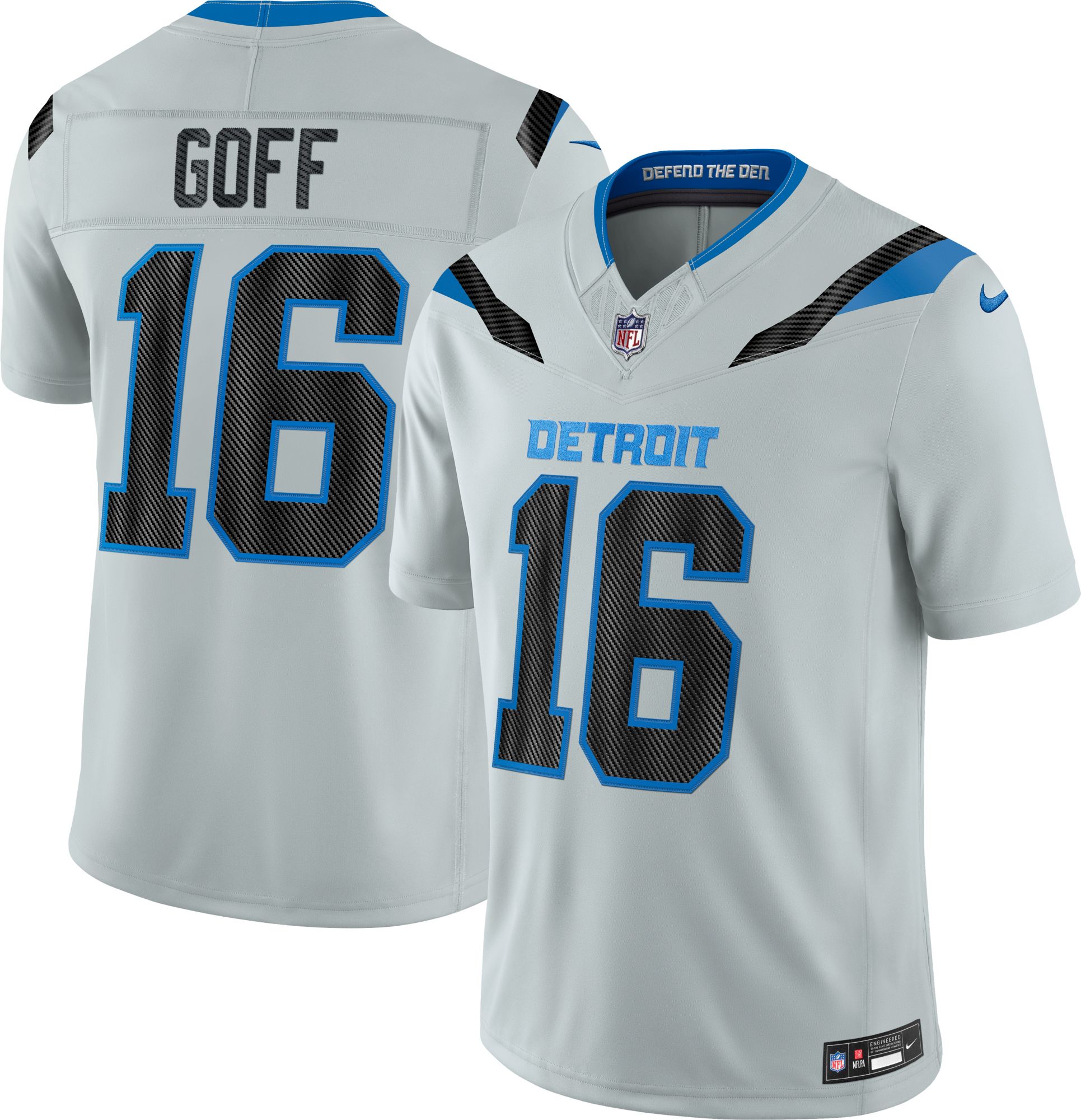 Nike Men's Detroit Lions Jared Goff NFL Rivalries Stitched Limited Jersey