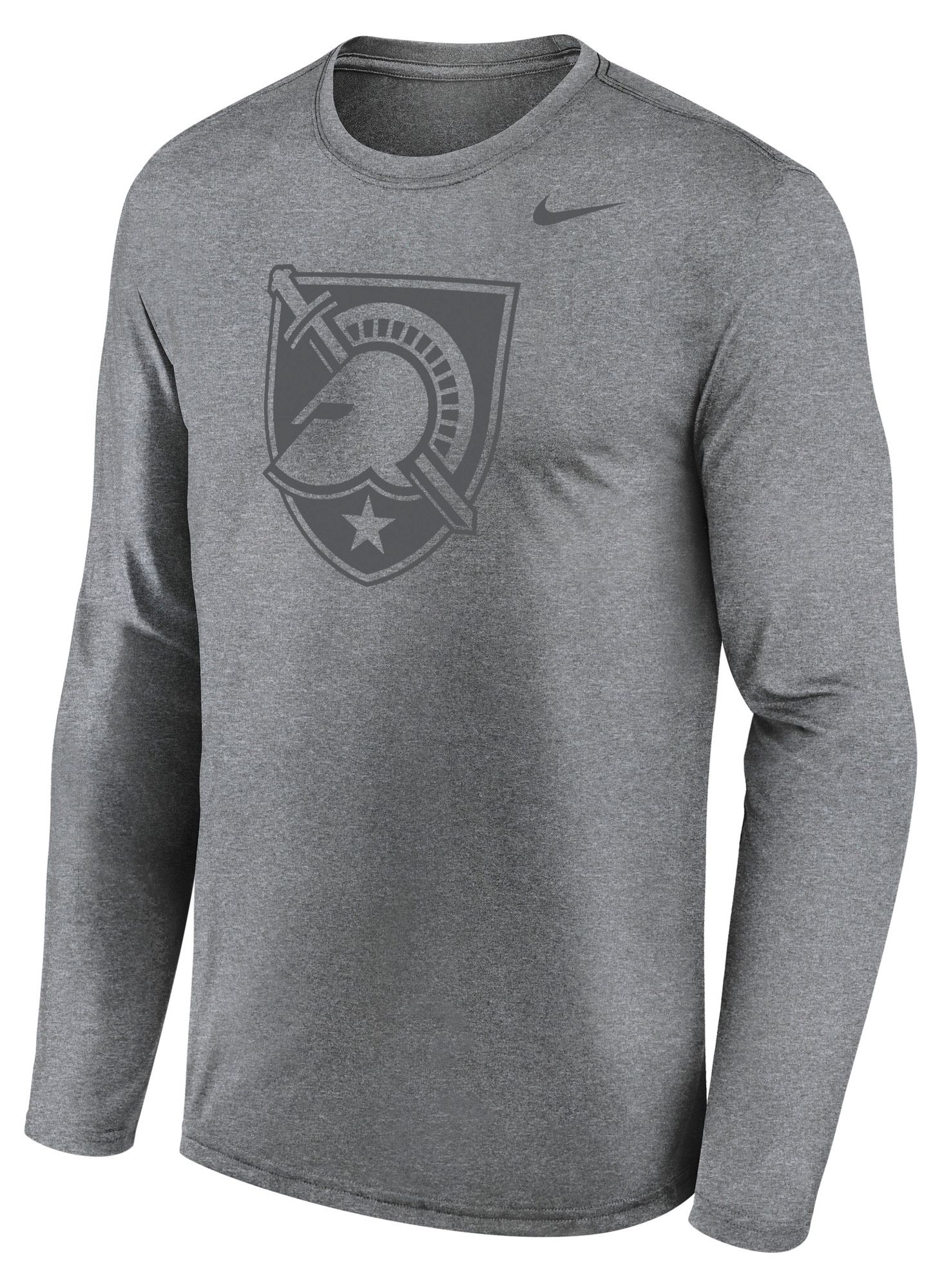 Nike Men's Army West Point Black Knights Gray Legend Long Sleeve Shirt