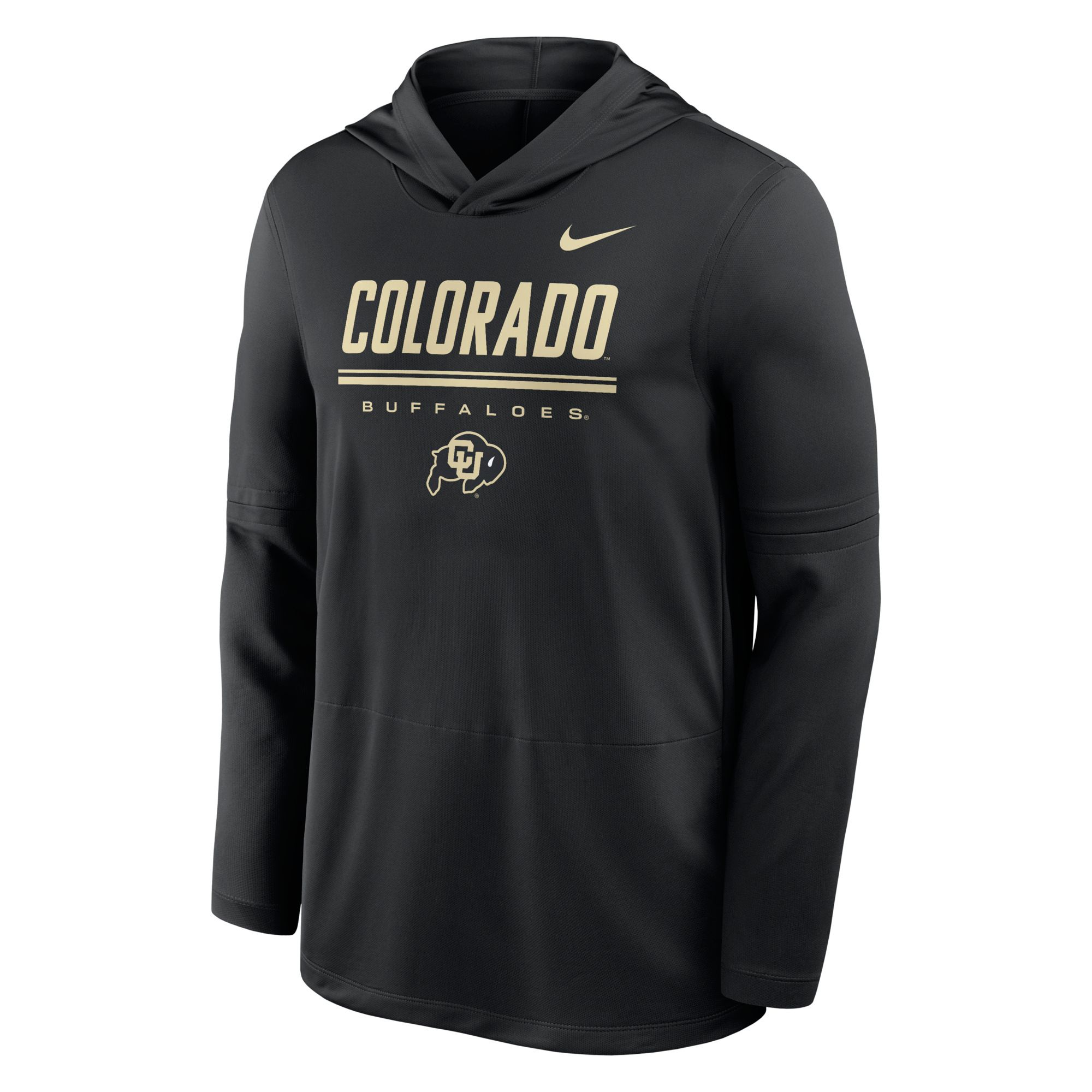 Nike Men's Colorado Buffaloes Black Dri-FIT Lightweight Hoodie