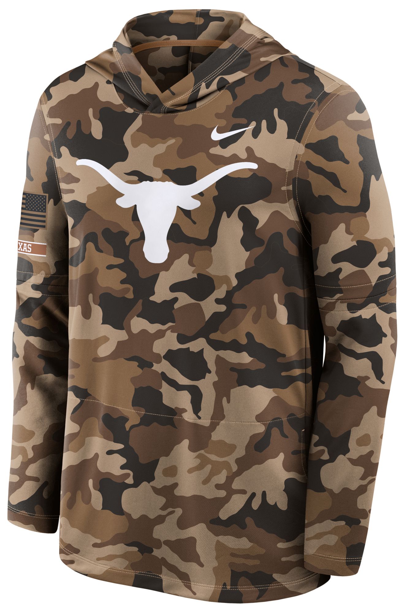 Nike Men's Texas Longhorns 2026 Military Appreciation Dri-FIT Lightweight Hoodie