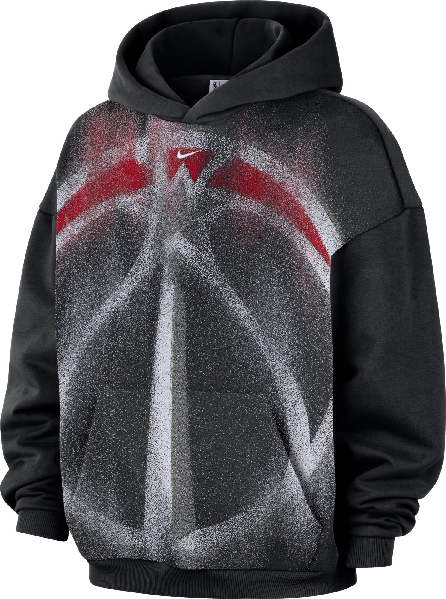 Nike Adult Washington Wizards Worn With Obsession Standard Issue Therma Fleece Icon Hoodie, Men's, Small, Black