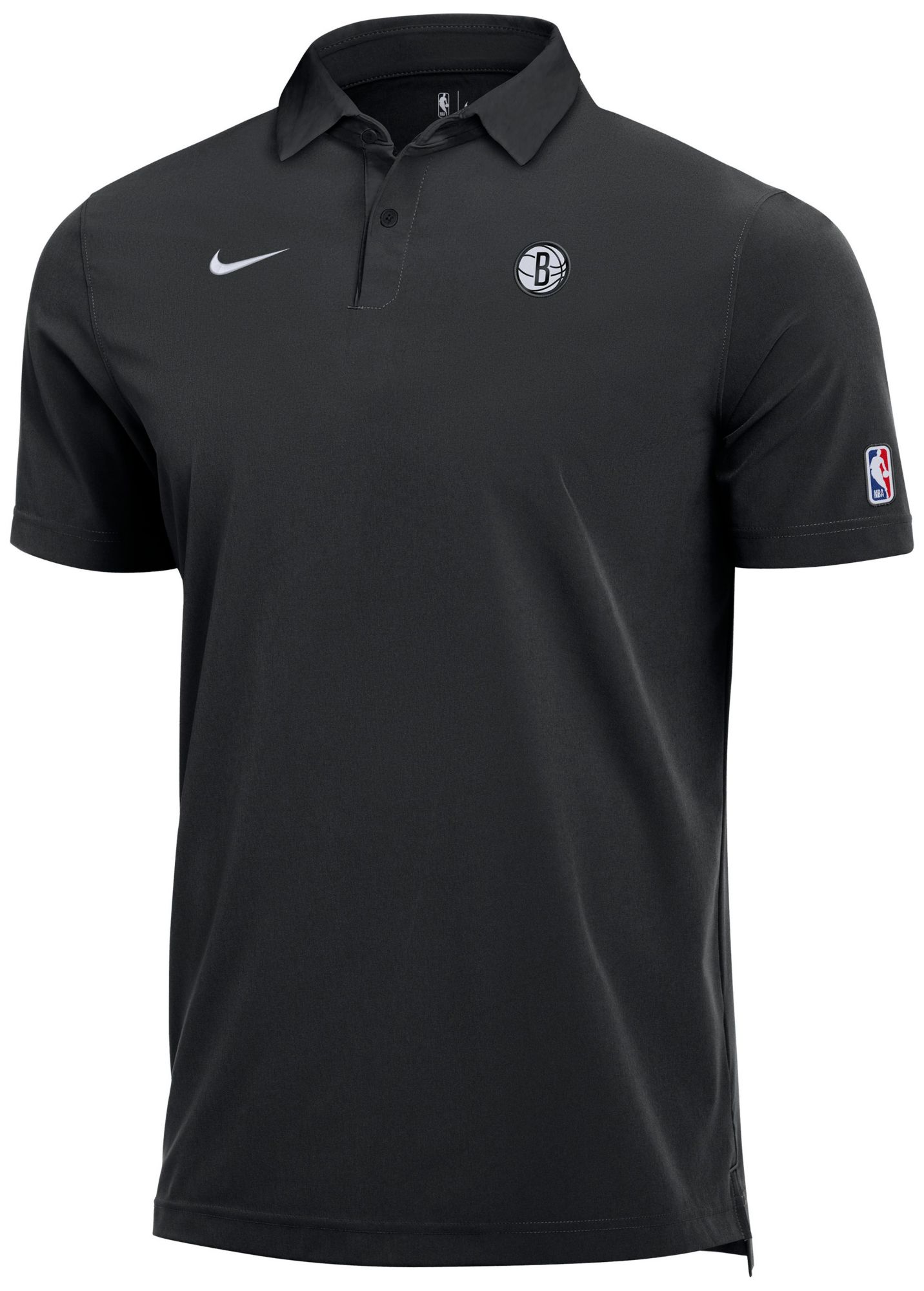 Men's Nike  Black Brooklyn Nets Dri-FIT Coaches Polo
