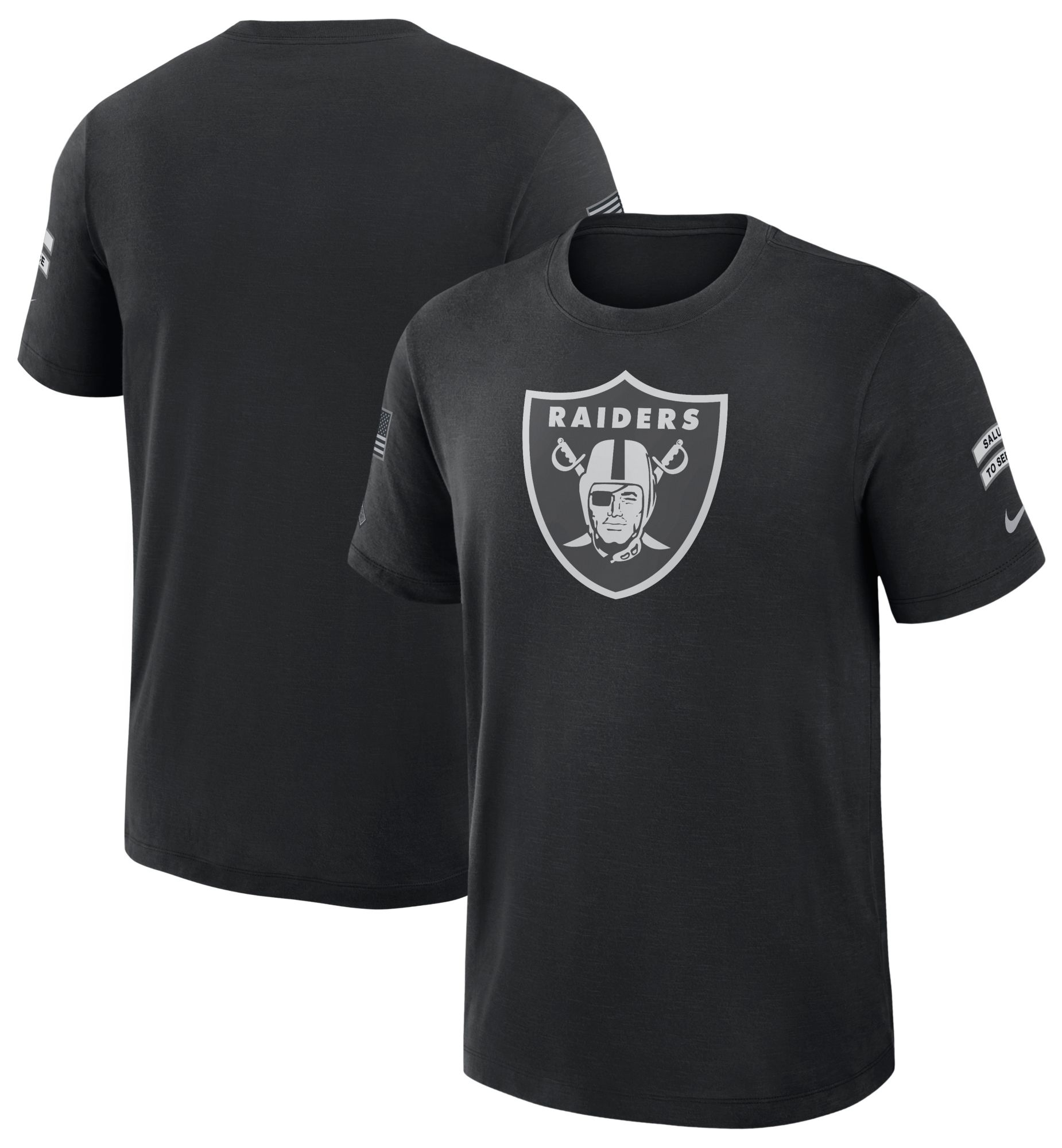 Nike Men's Las Vegas Raiders Salute To Service 2026 Slub T-Shirt
