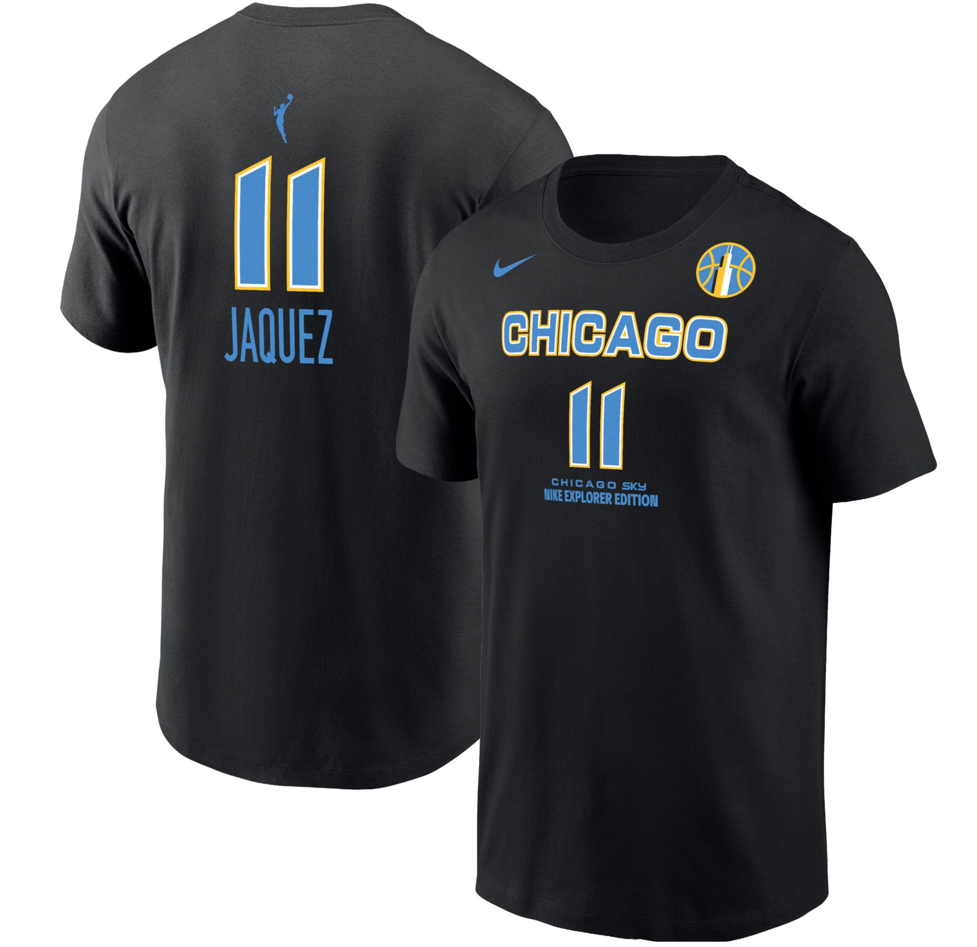 Nike Men's Chicago Sky Black Gabriela Jaquez #11 T-Shirt