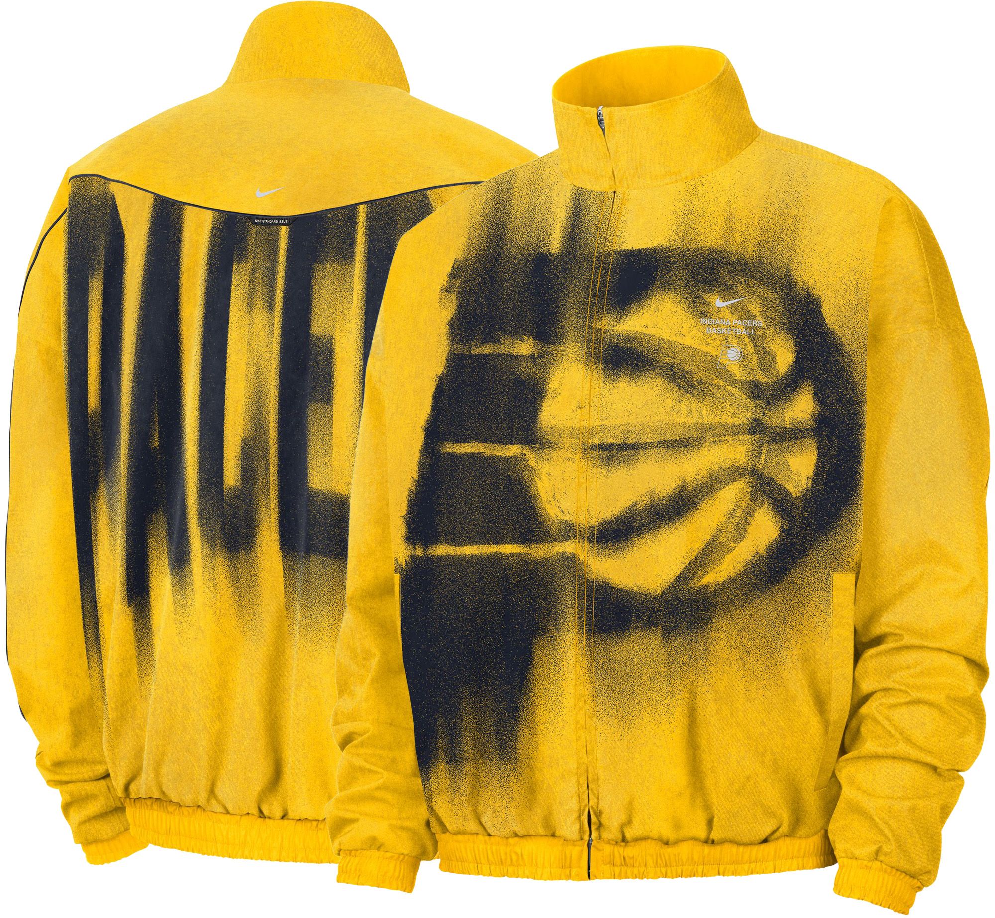 Nike Adult Indiana Pacers Worn With Obsession Standard Issue Game Theater Loud Woven Jacket
