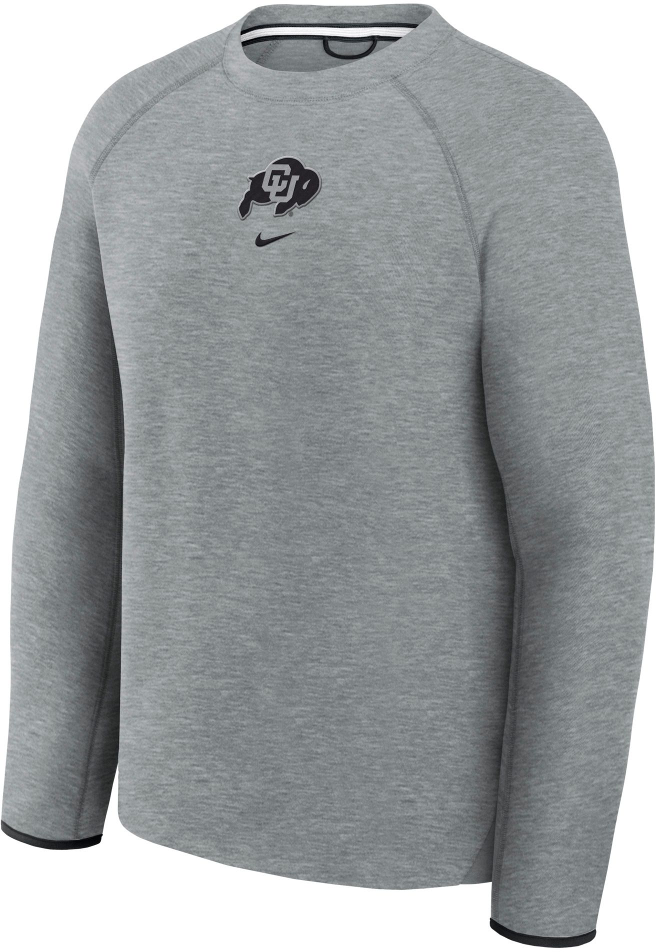 Nike Men's Colorado Buffaloes Tech Fleece Crewneck Sweatshirt, Small, Gray