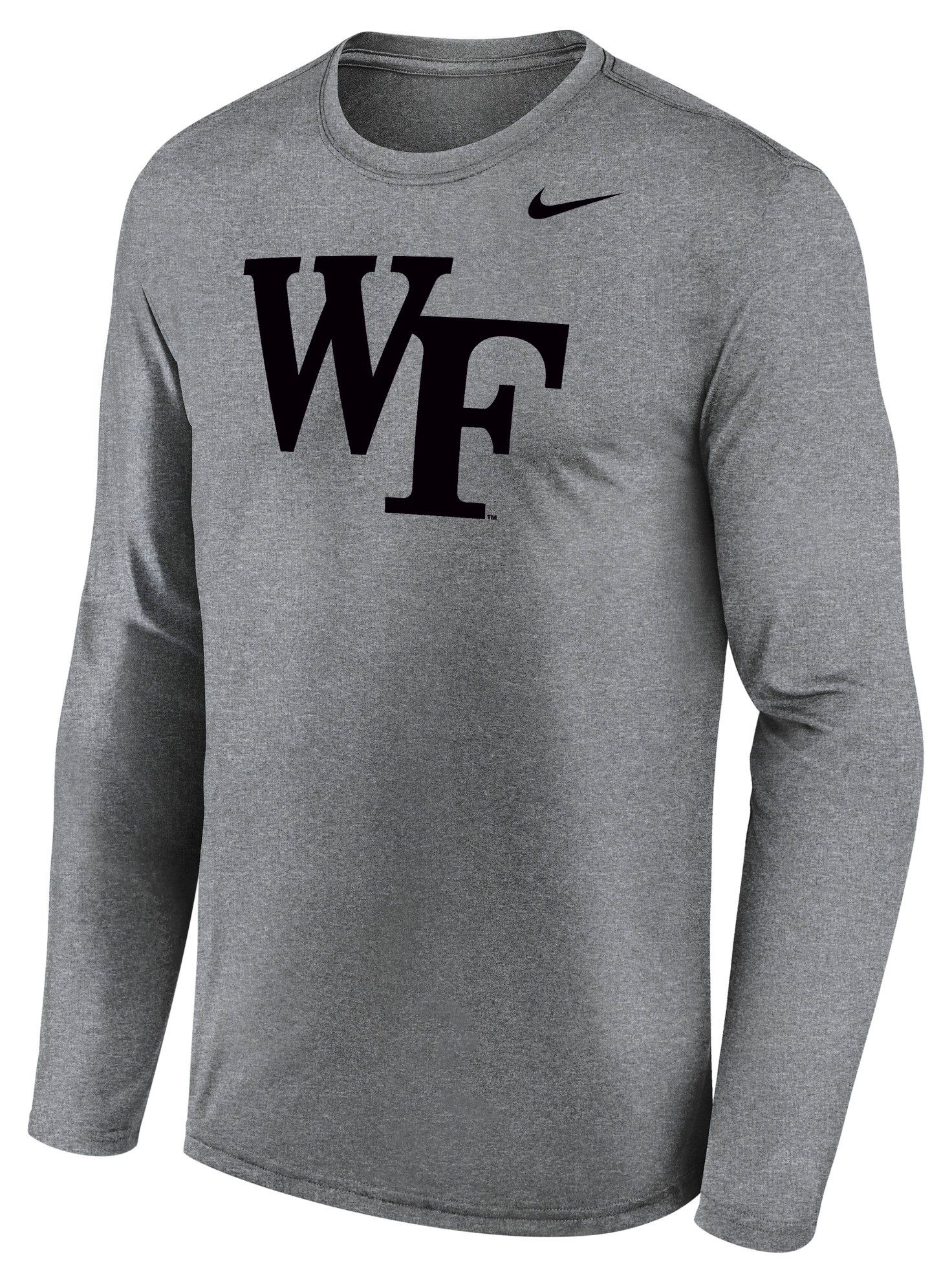 Nike Men's Wake Forest Demon Deacons Gray Legend Long Sleeve Shirt