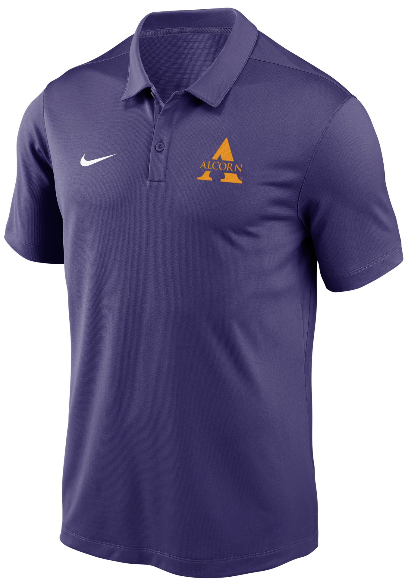 Nike Men's Alcorn State Braves Purple Dri-Fit Staff Polo