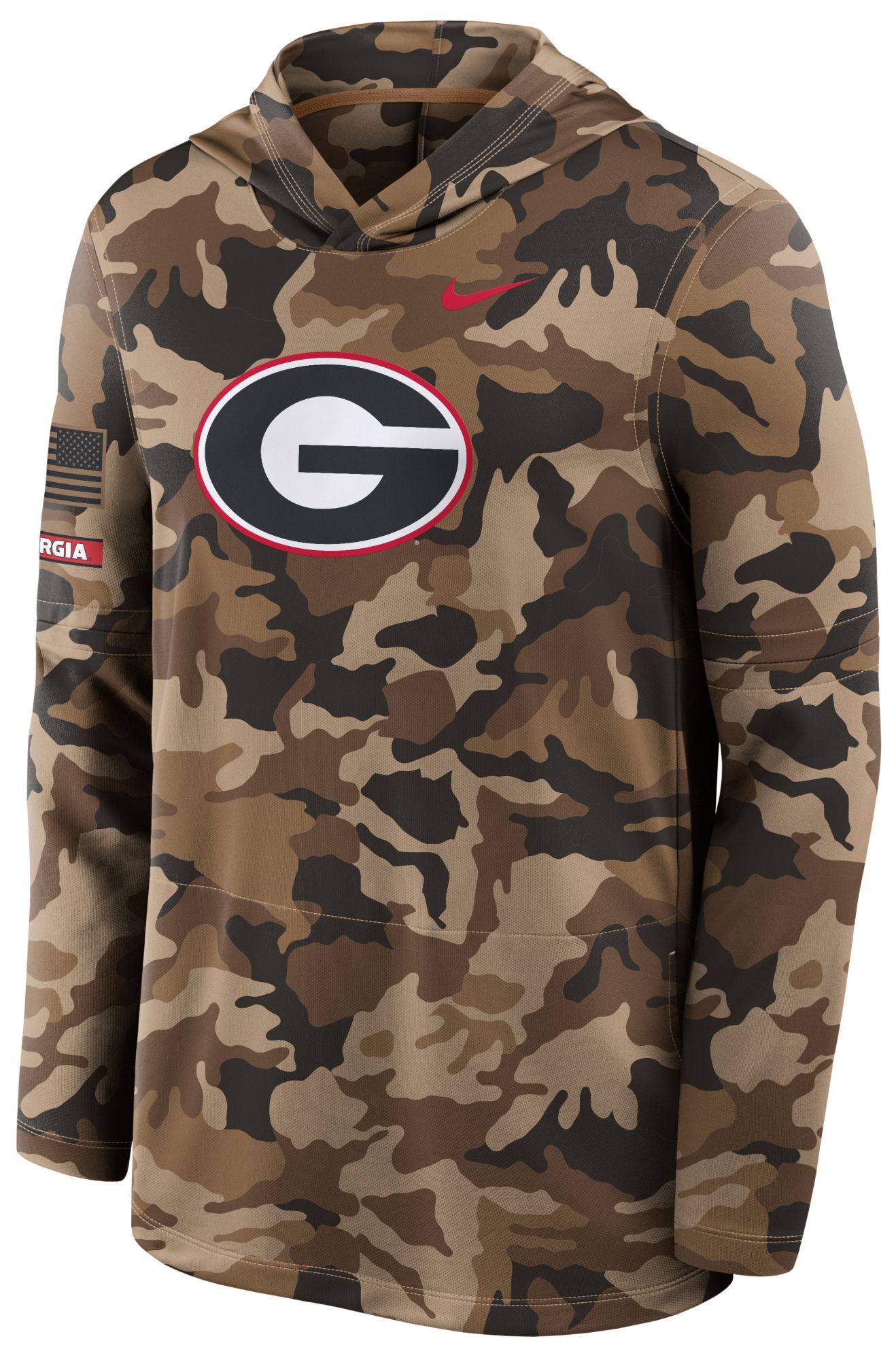 Nike Men's Georgia Bulldogs 2026 Military Appreciation Dri-FIT Lightweight Hoodie