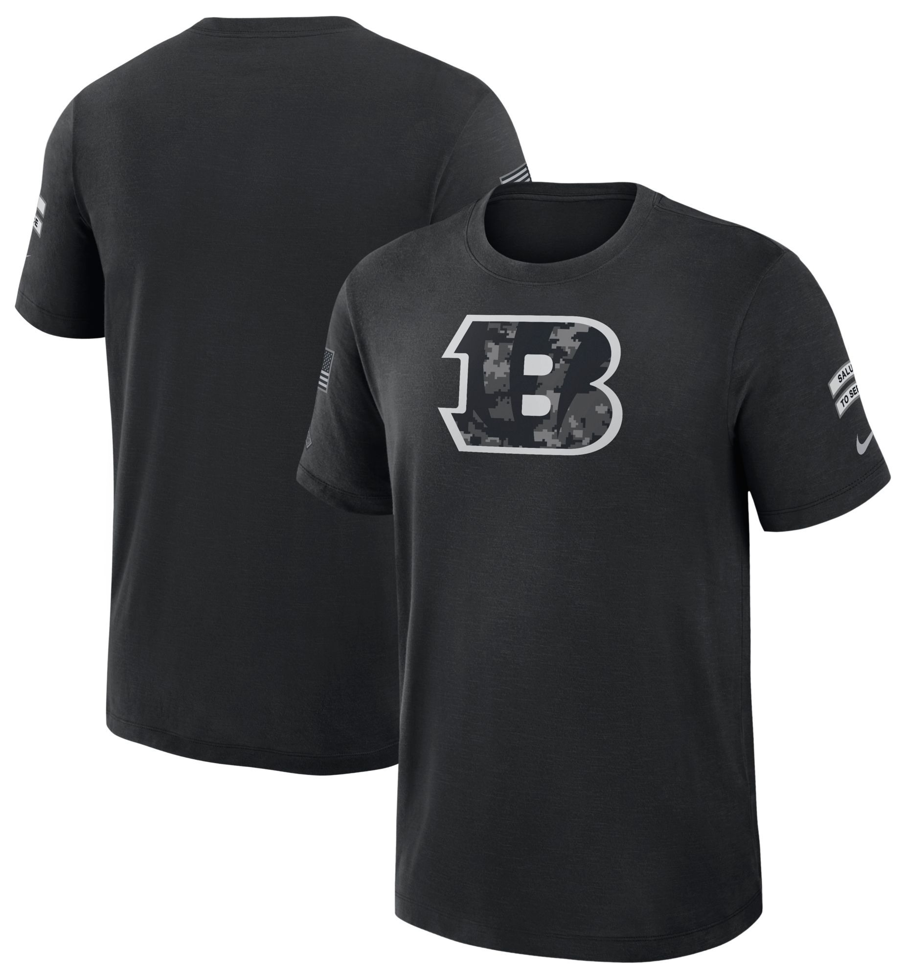 Nike Men's Cincinnati Bengals Salute To Service 2026 Slub T-Shirt