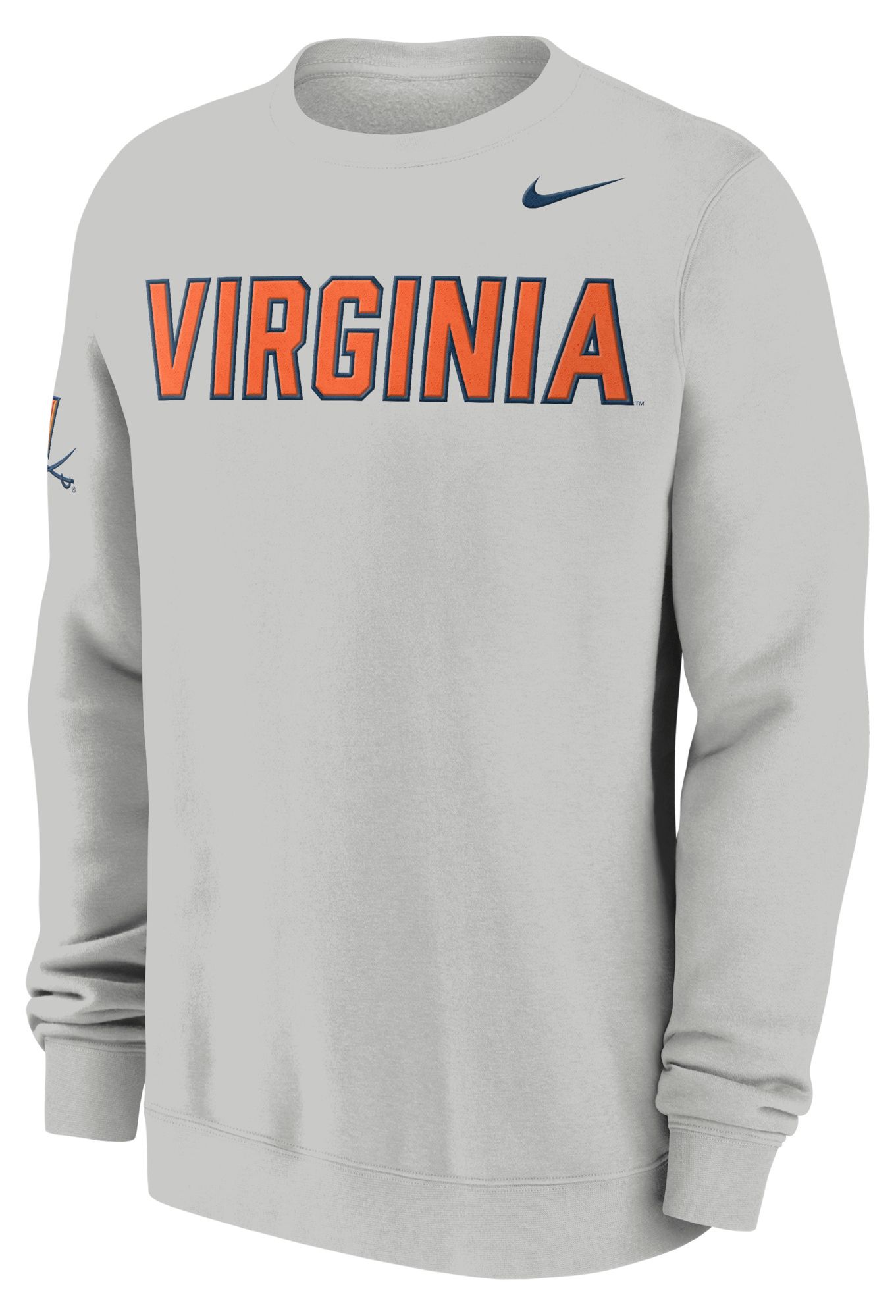 Nike Men's Virginia Cavaliers Photon Dust Club Crewneck Sweatshirt