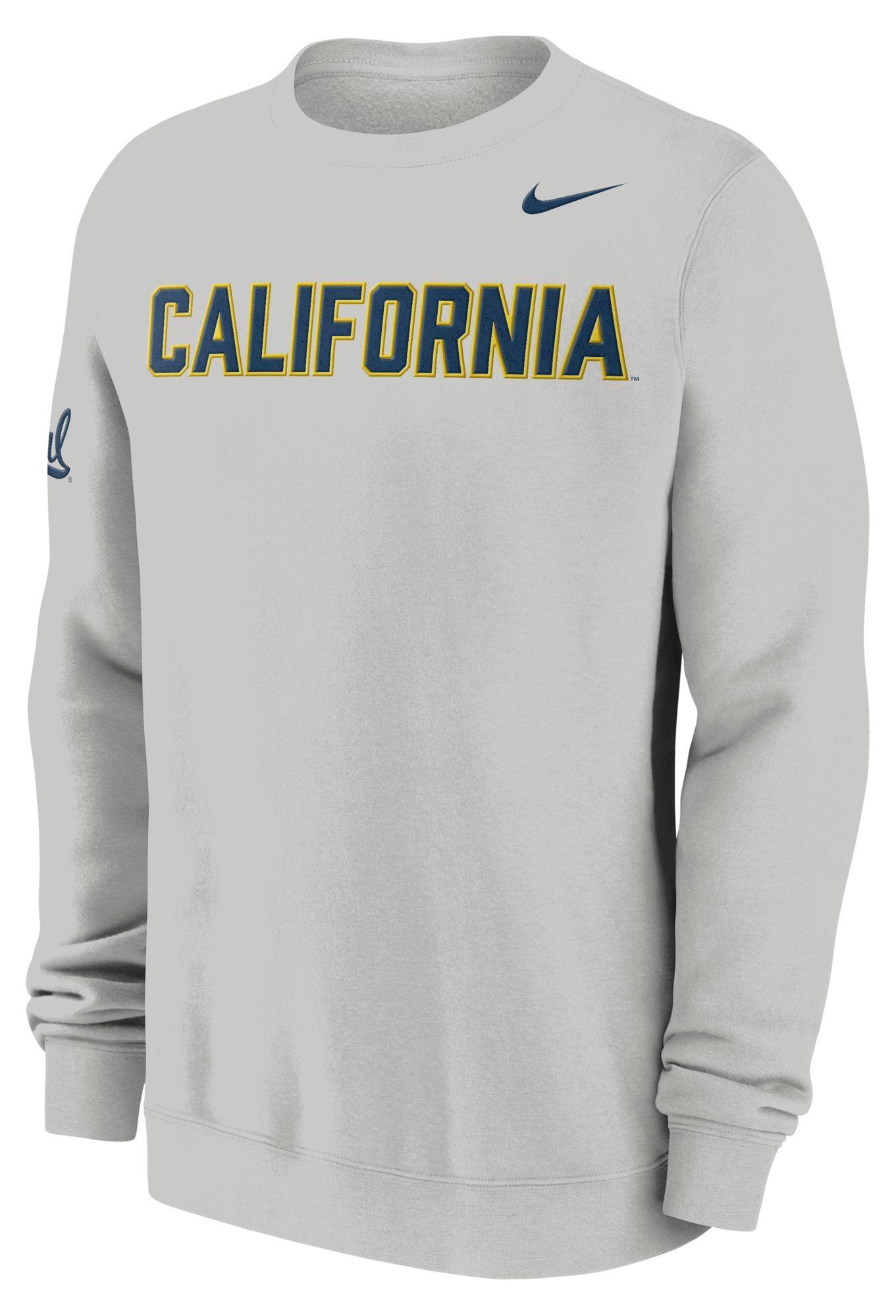 Nike Men's Cal Golden Bears Photon Dust Club Crewneck Sweatshirt