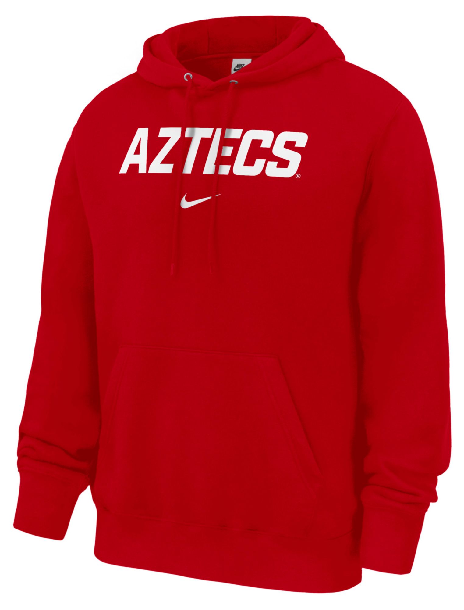 Nike Men's San Diego State Aztecs Red Club Fleece Hoodie