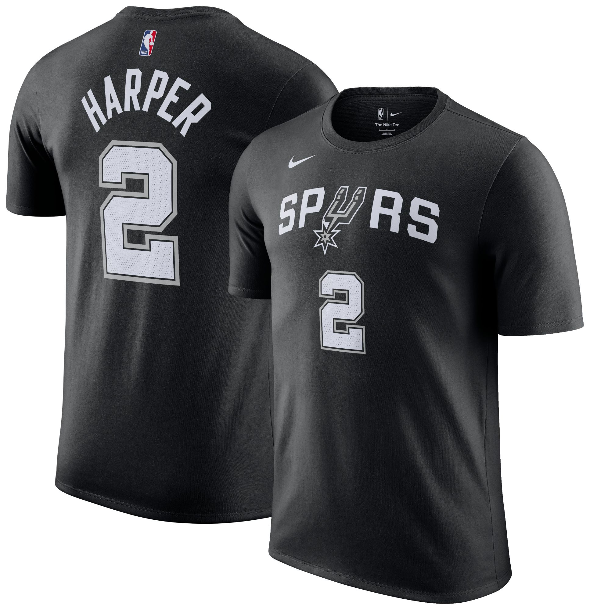 Nike Men's San Antonio Spurs Dylan Harper Black T-Shirt
