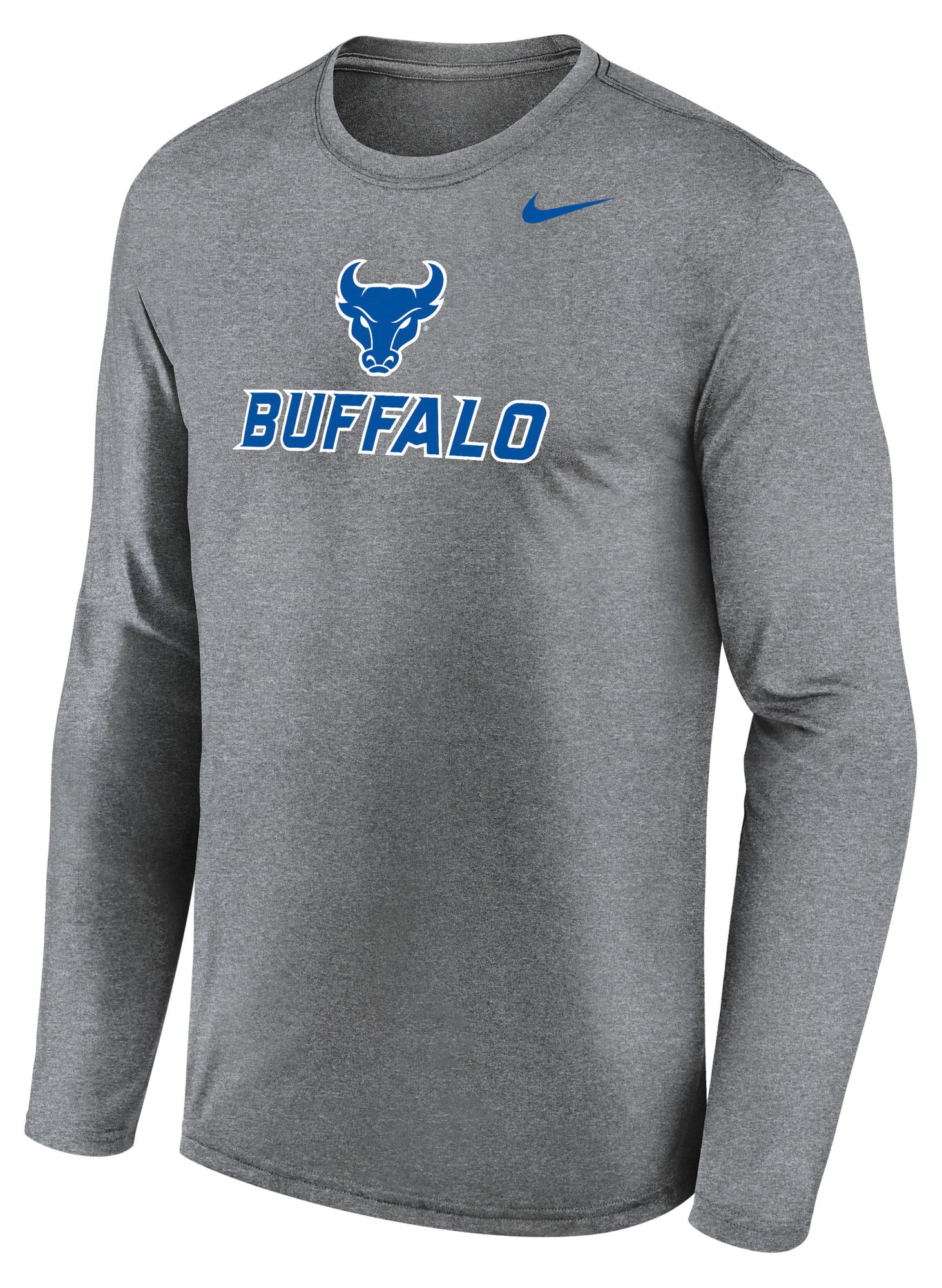 Nike Men's Buffalo Bulls Gray Legend Long Sleeve Shirt