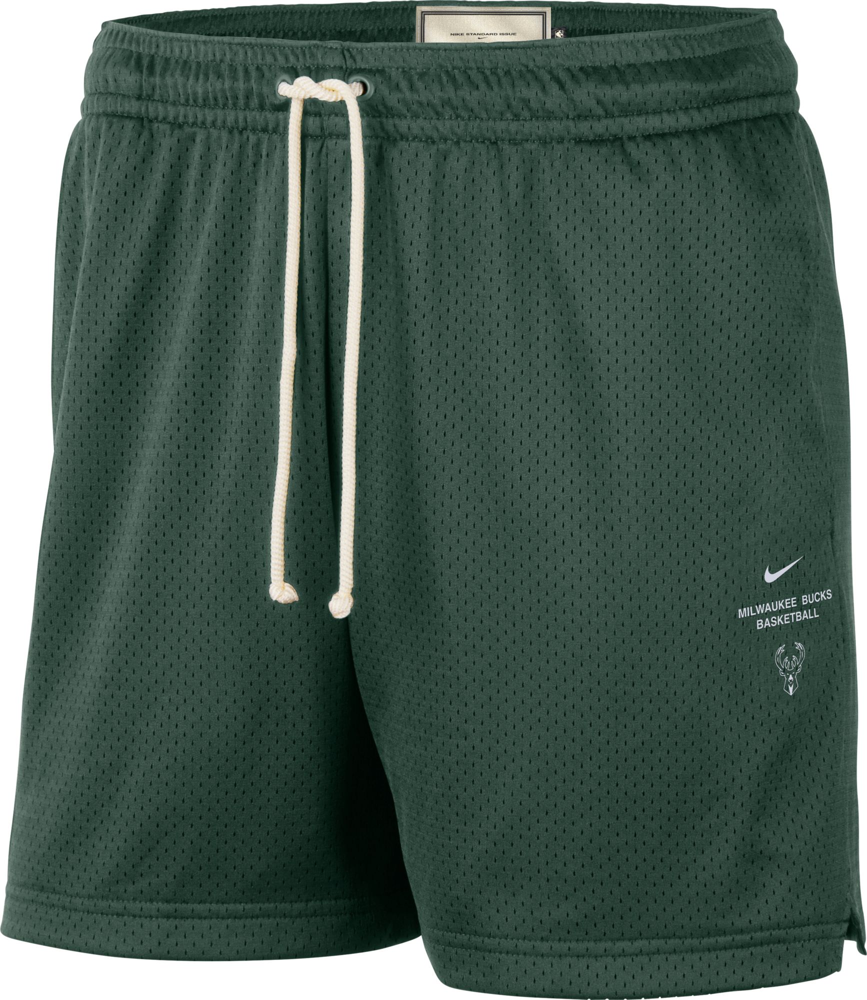 Nike Adult Milwaukee Bucks Worn With Obsession Standard Issue Dri-FIT Mesh Shorts, Men's, Large, Green
