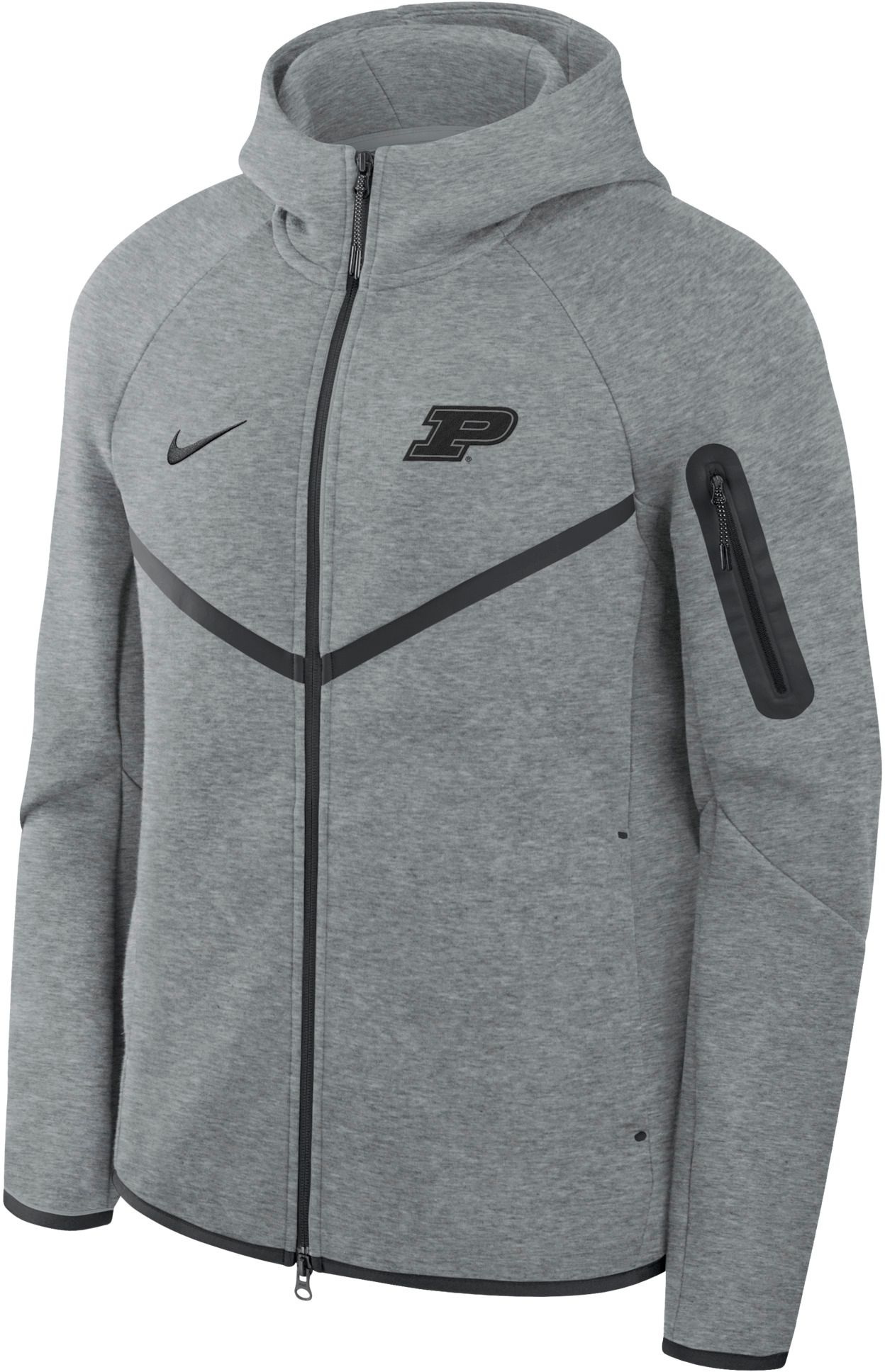 Nike Men's Purdue Boilermakers Tech Fleece Full-Zip Hoodie, Scuba