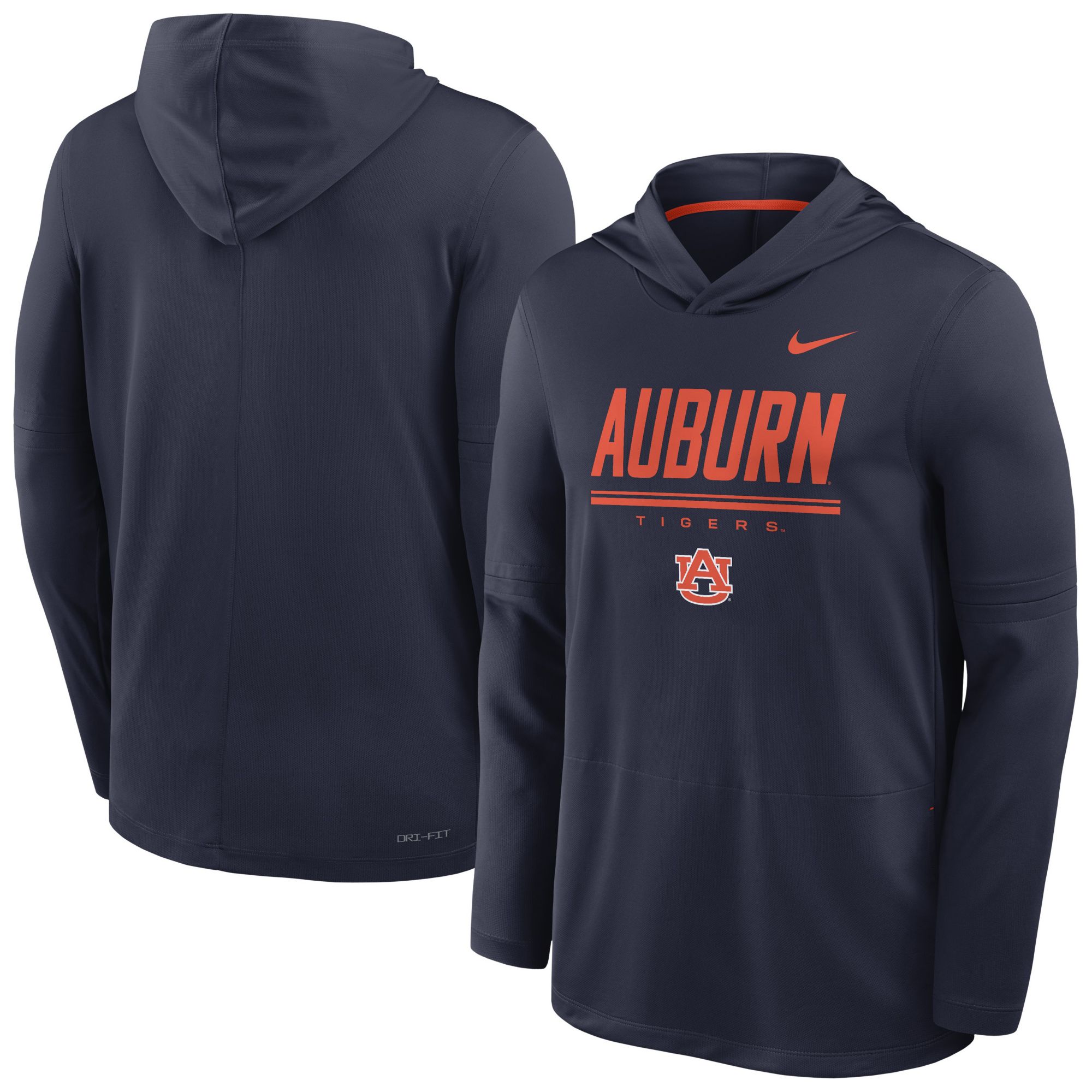 Nike Men's Auburn Tigers Dri-Fit Lightweight Hoodie