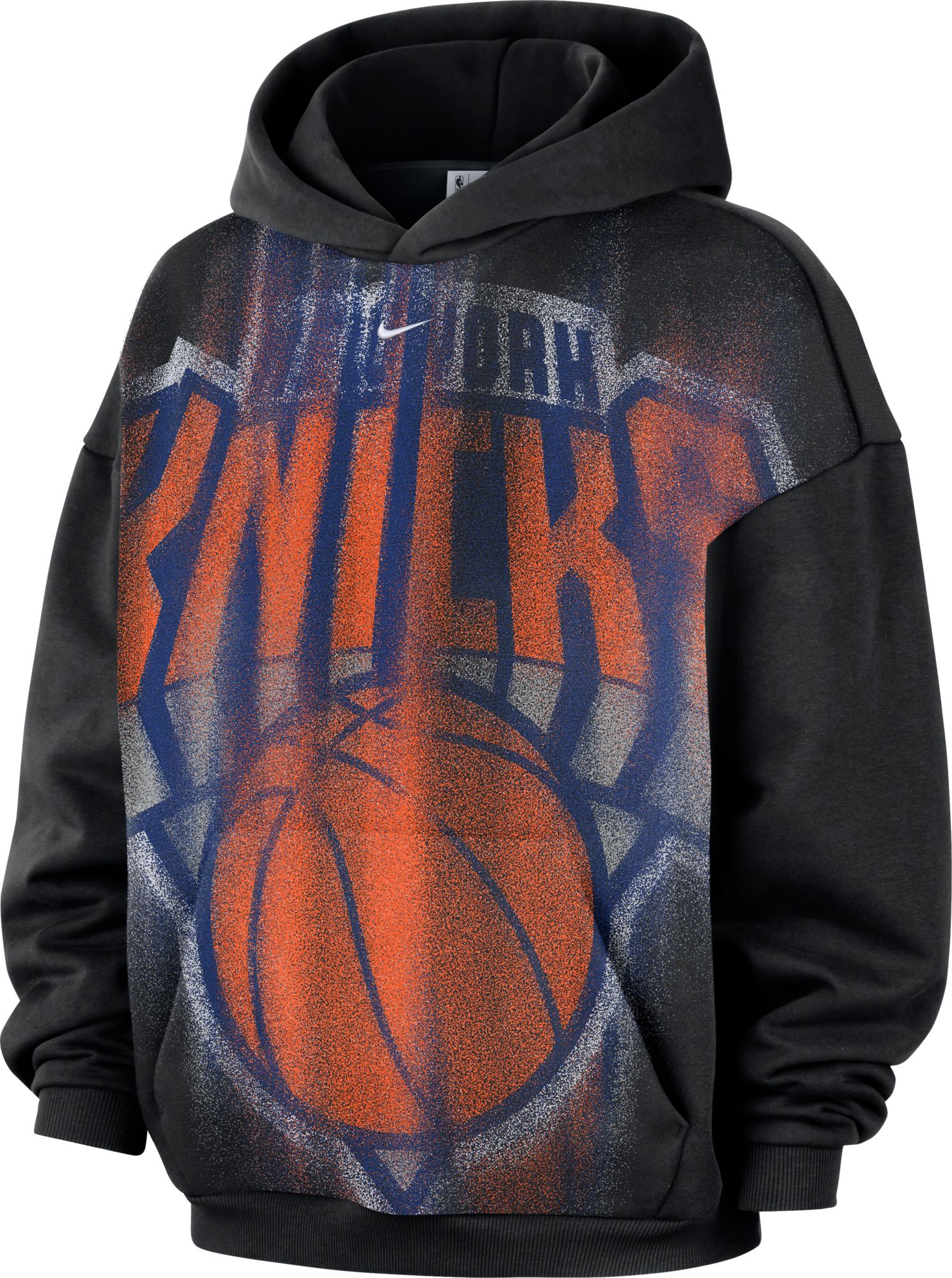 Nike Adult New York Knicks Worn With Obsession Standard Issue Therma Fleece Icon Hoodie