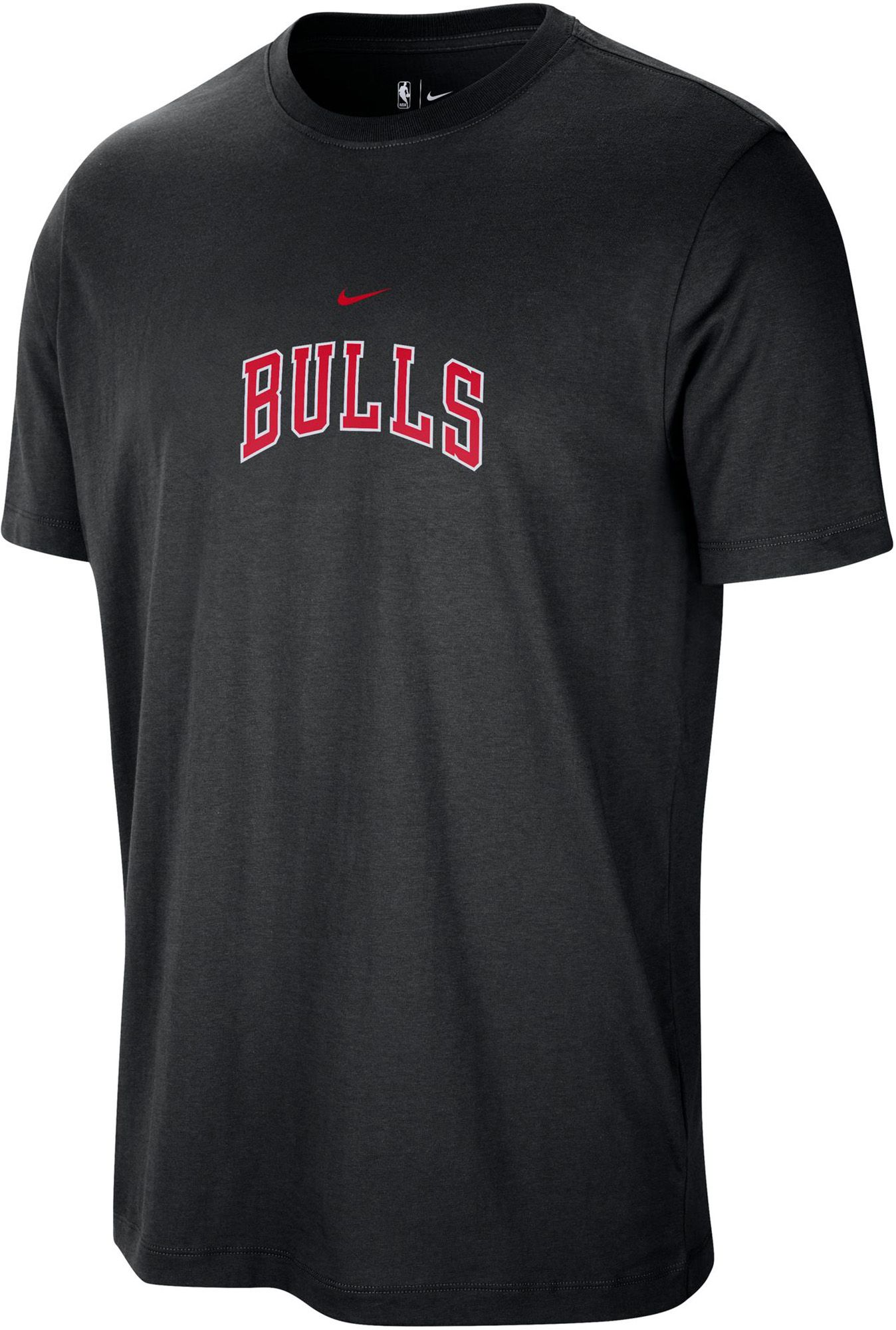 Nike Men's Chicago Bulls Black Wordmark T-Shirt