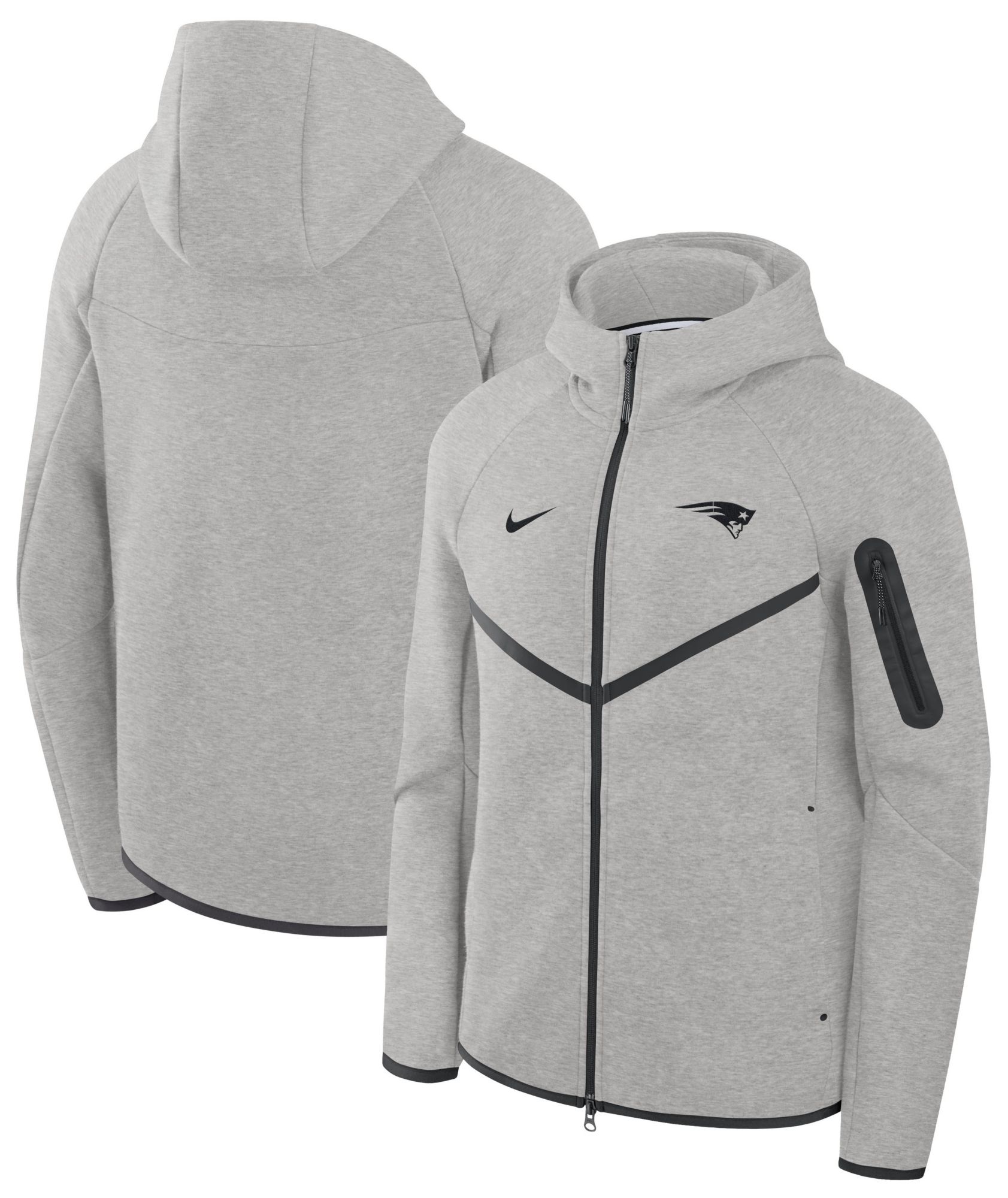 Nike Men's New England Patriots Tech Fleece Full-Zip Hoodie
