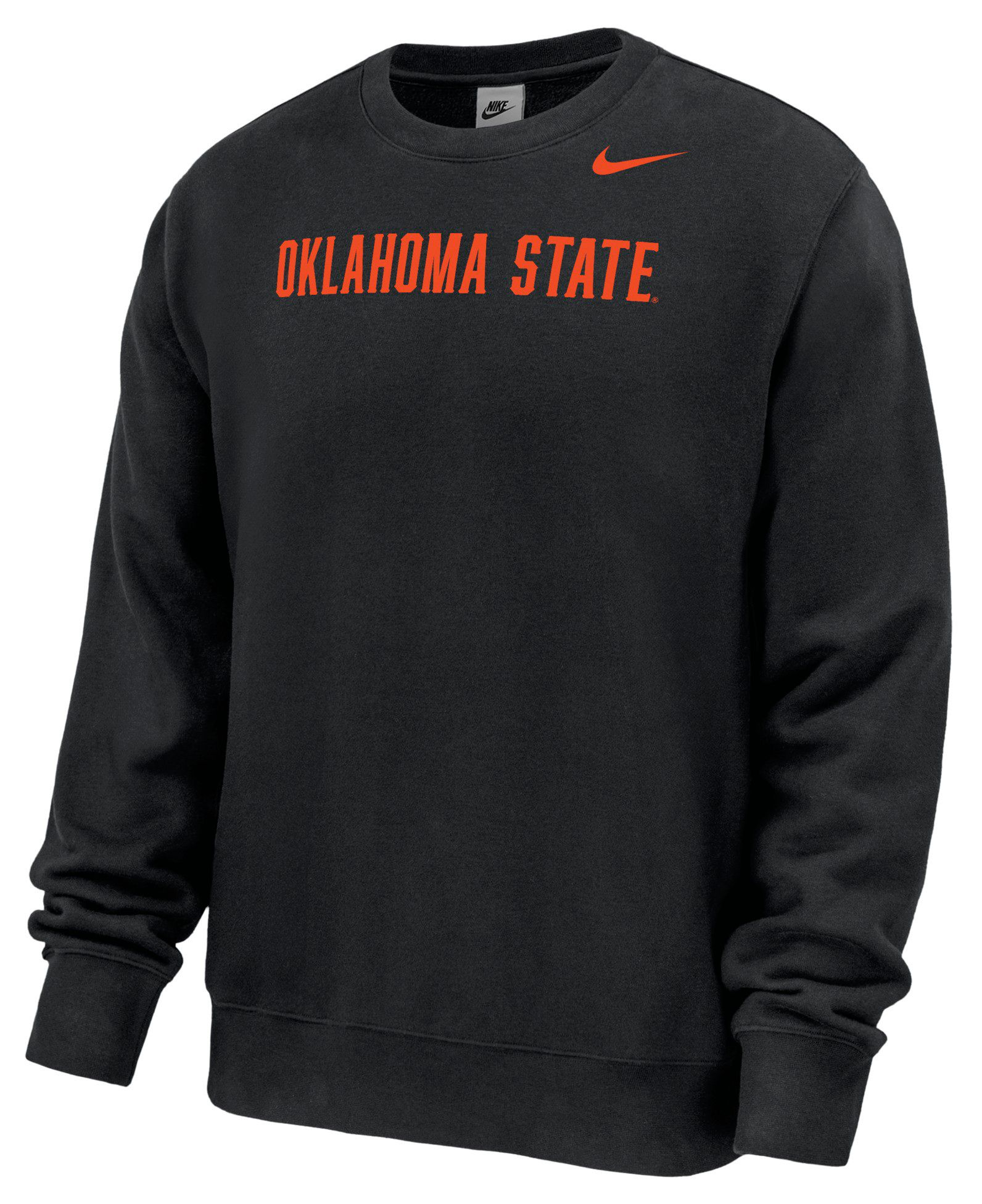 Nike Men's Oklahoma State Cowboys Wordmark Club Crewneck Sweatshirt