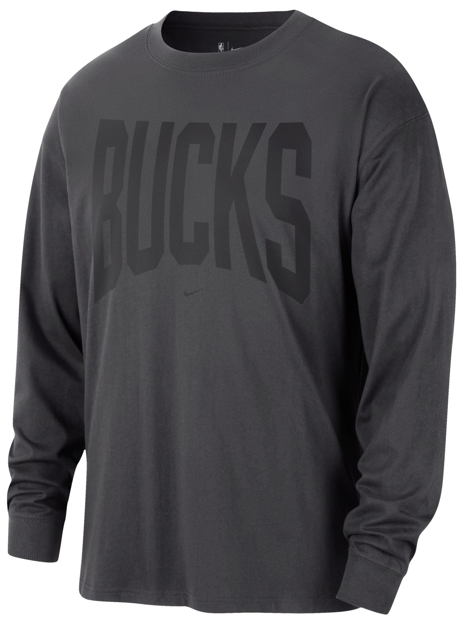 Nike Adult Milwaukee Bucks Worn With Obsession Standard Issue Travel Long Sleeve Shirt