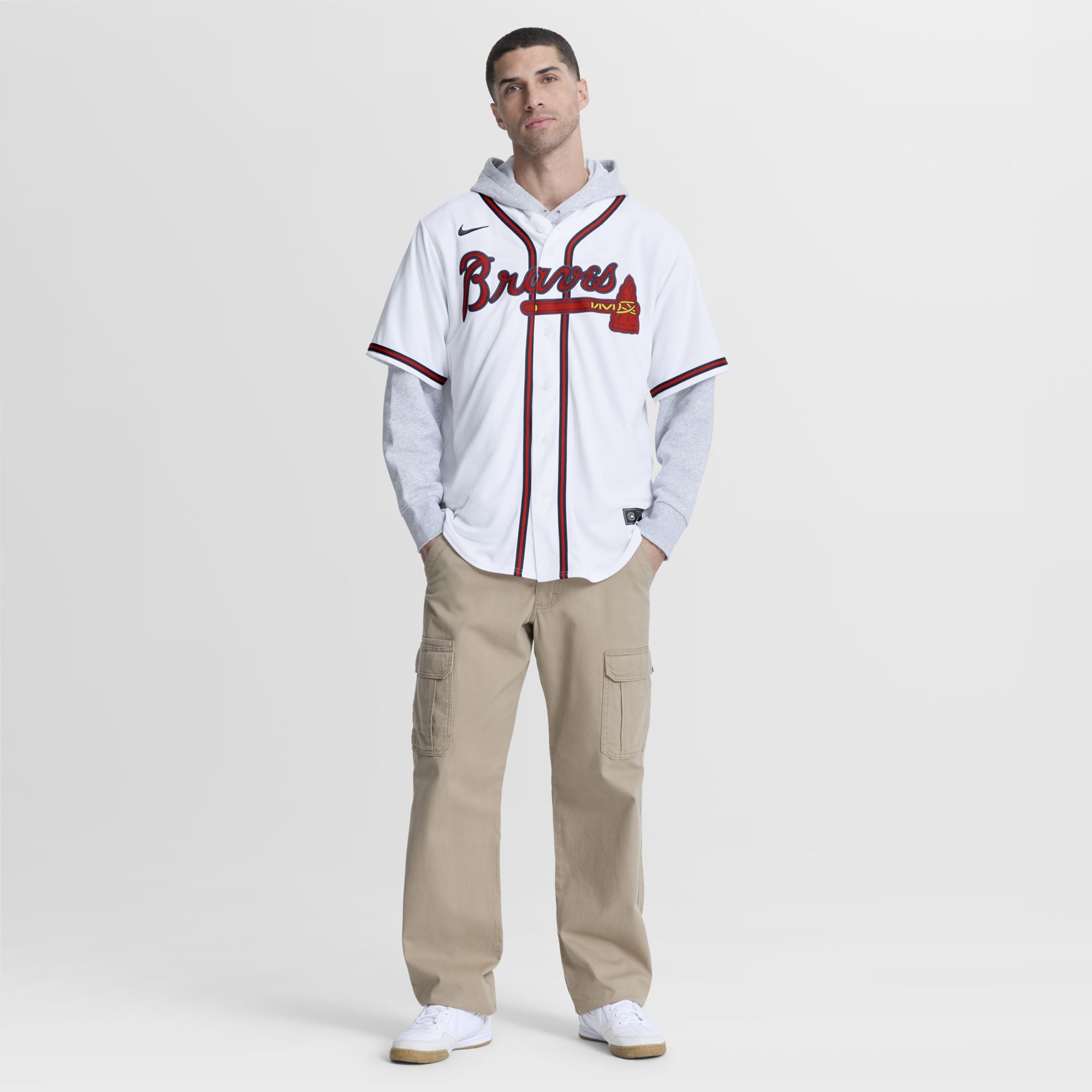 Nike Men's Atlanta Braves White Matt Olson #28 Home Replica Jersey
