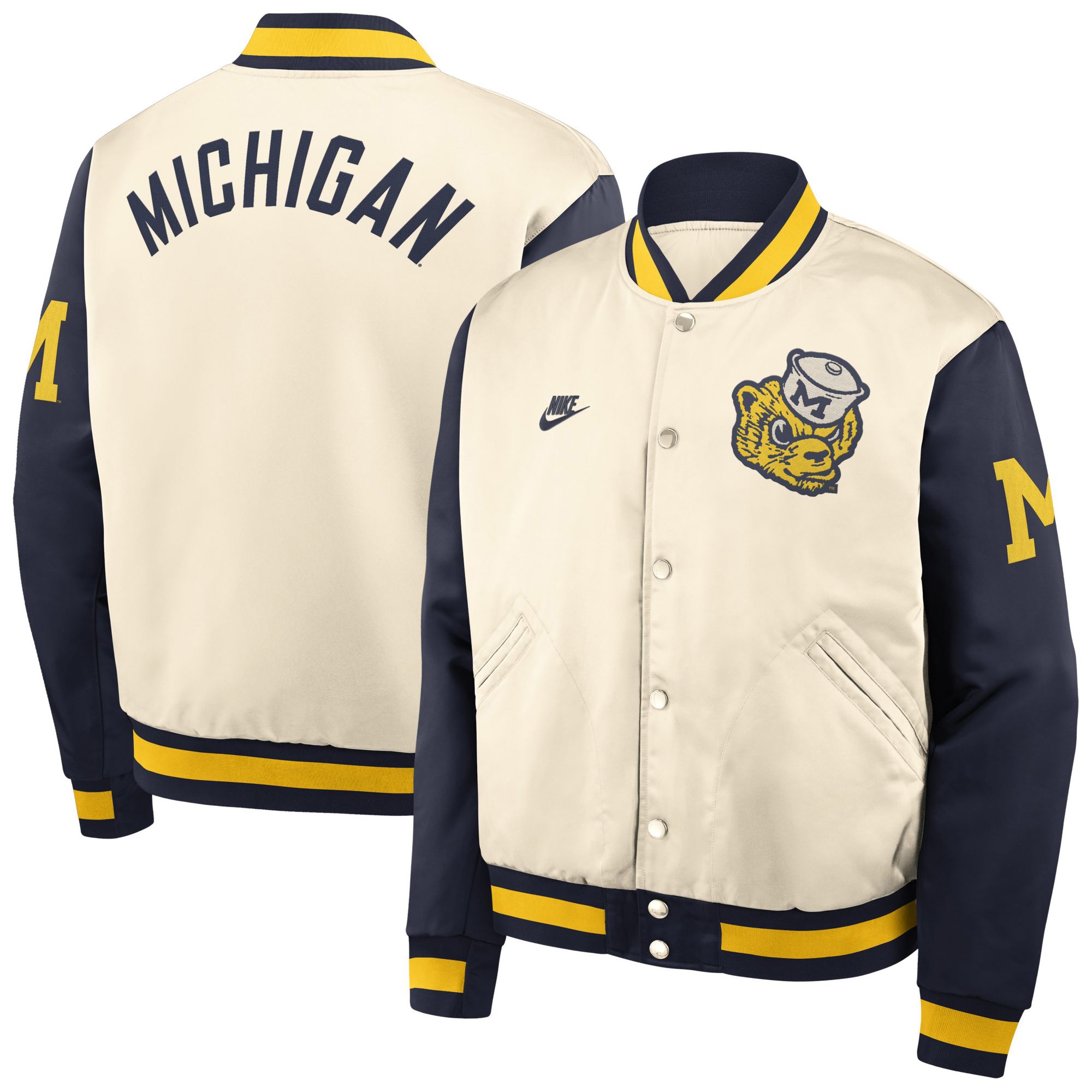 Nike Men's Michigan Wolverines Legacy Bomber Jacket