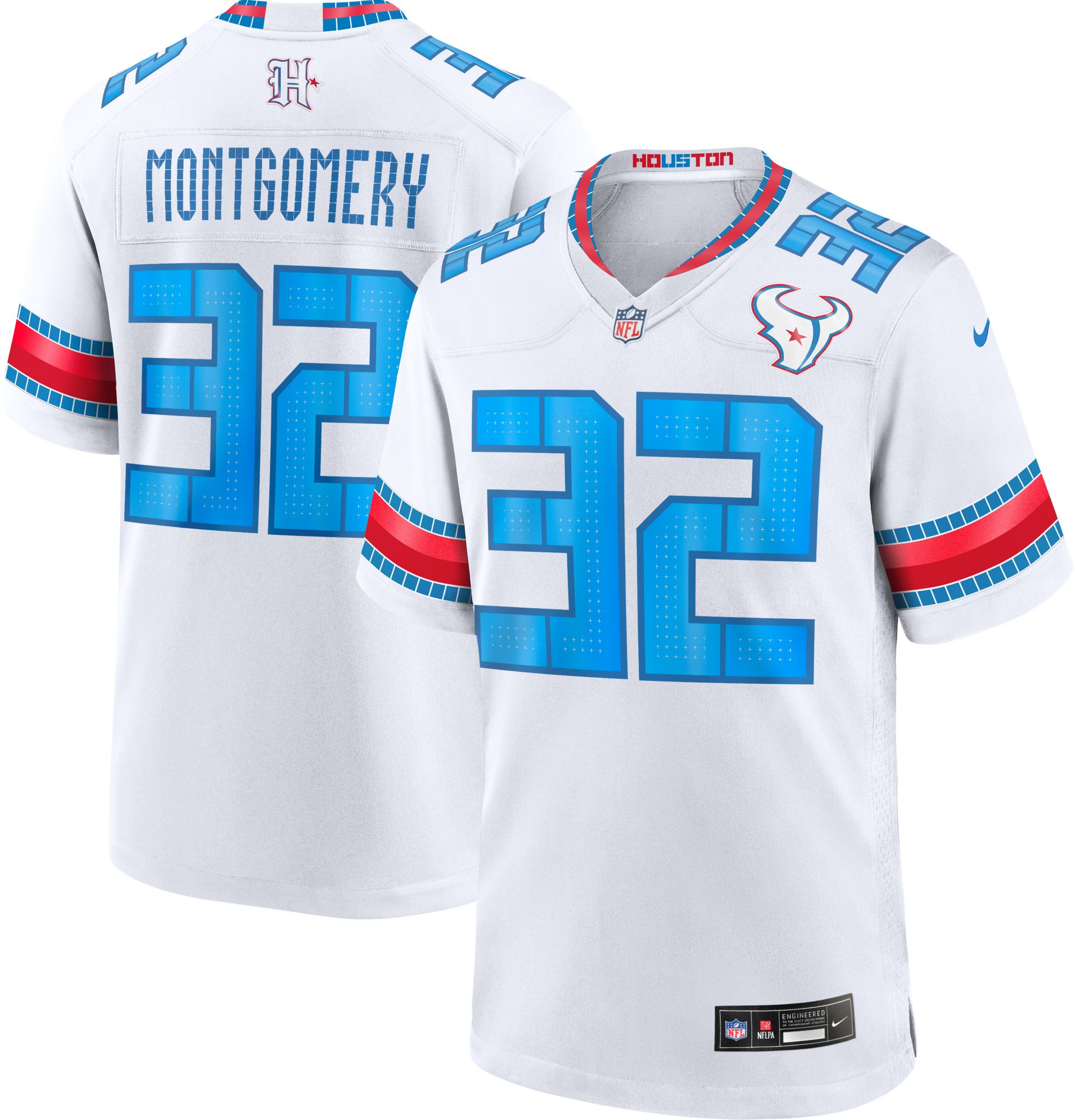 Nike Men's Houston Texans David Montgomery NFL Rivalries Game Jersey