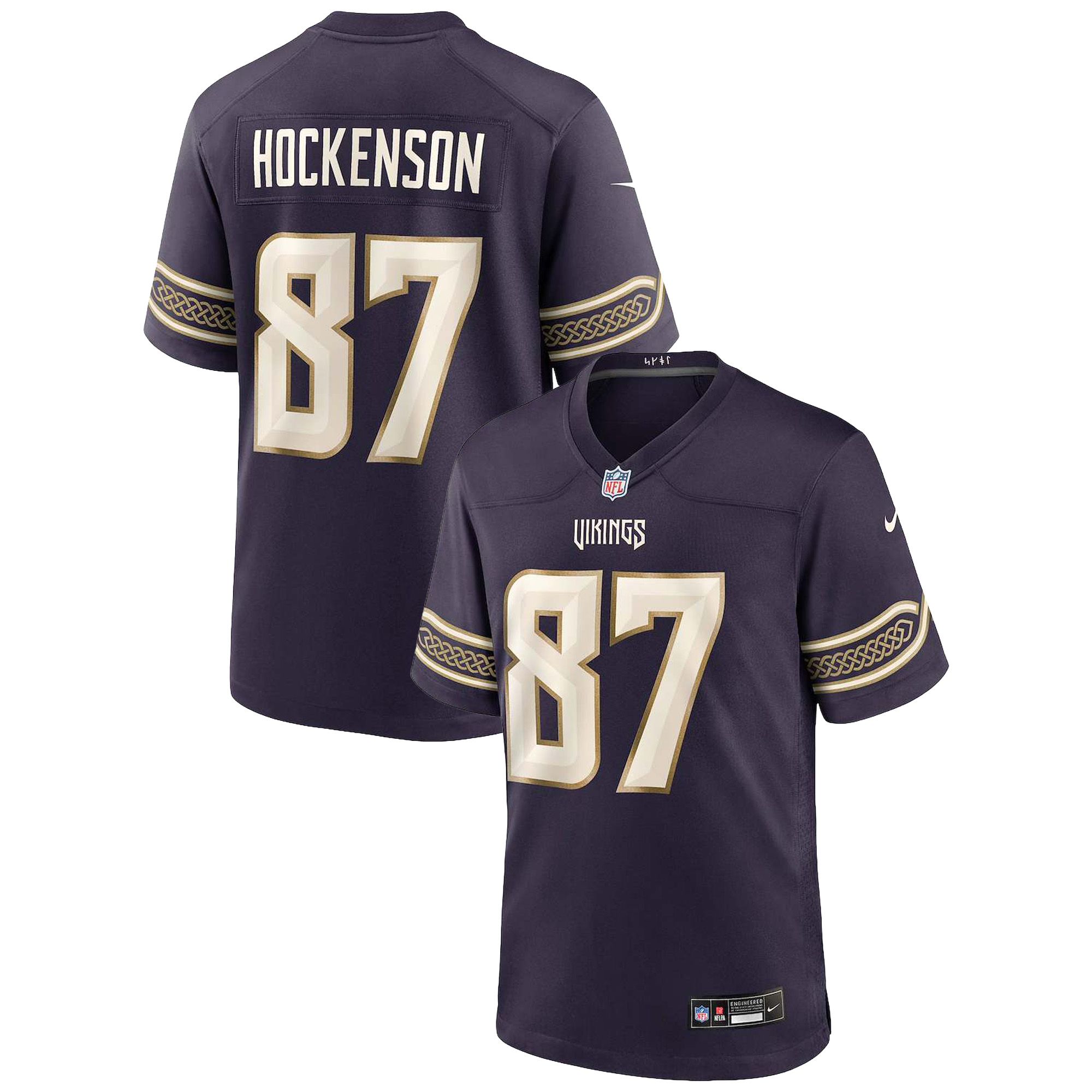 Nike Men's Minnesota Vikings T.J. Hockenson NFL Rivalries Game Jersey