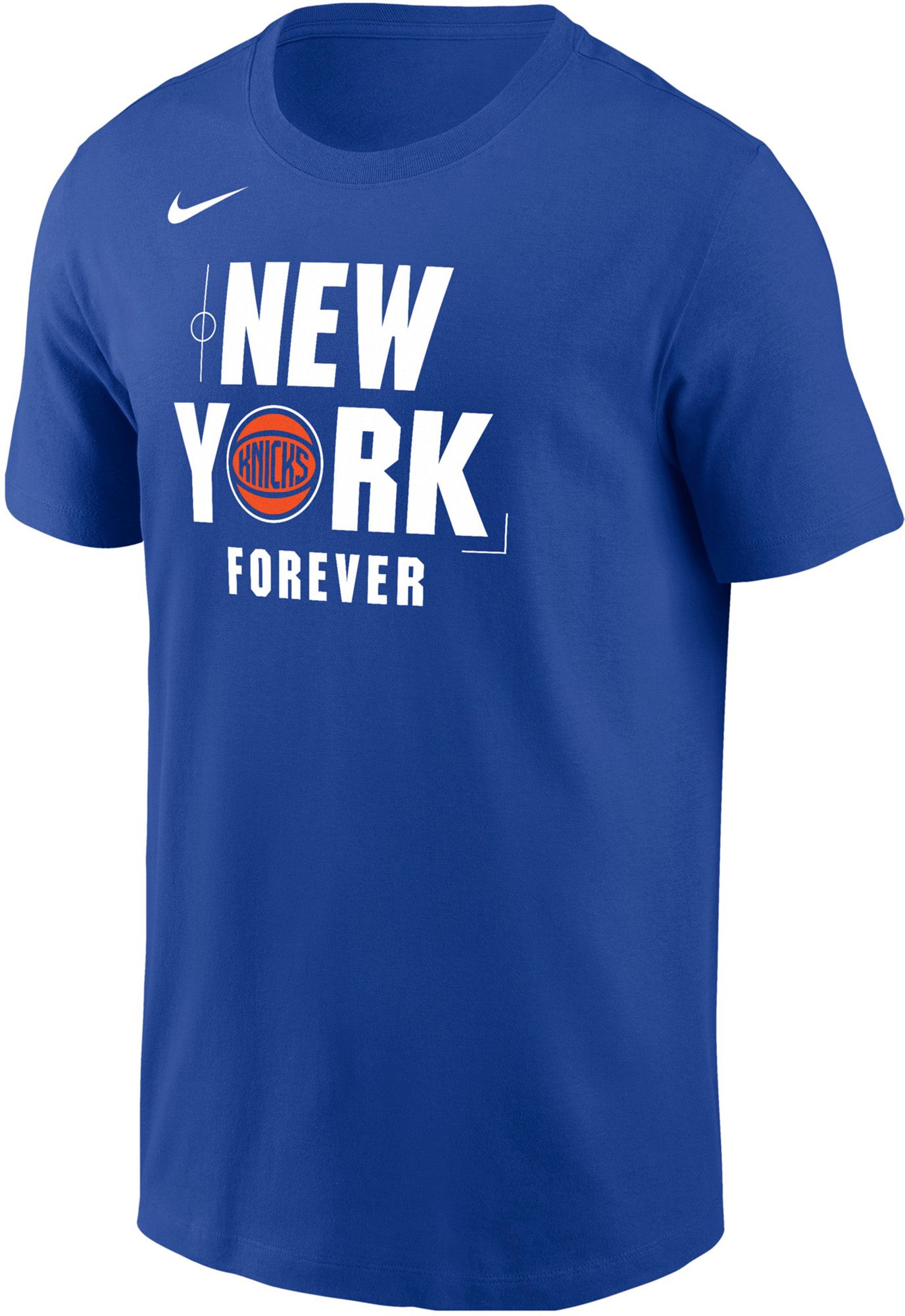 Nike Men's New York Knicks Blue Wordmark T-Shirt