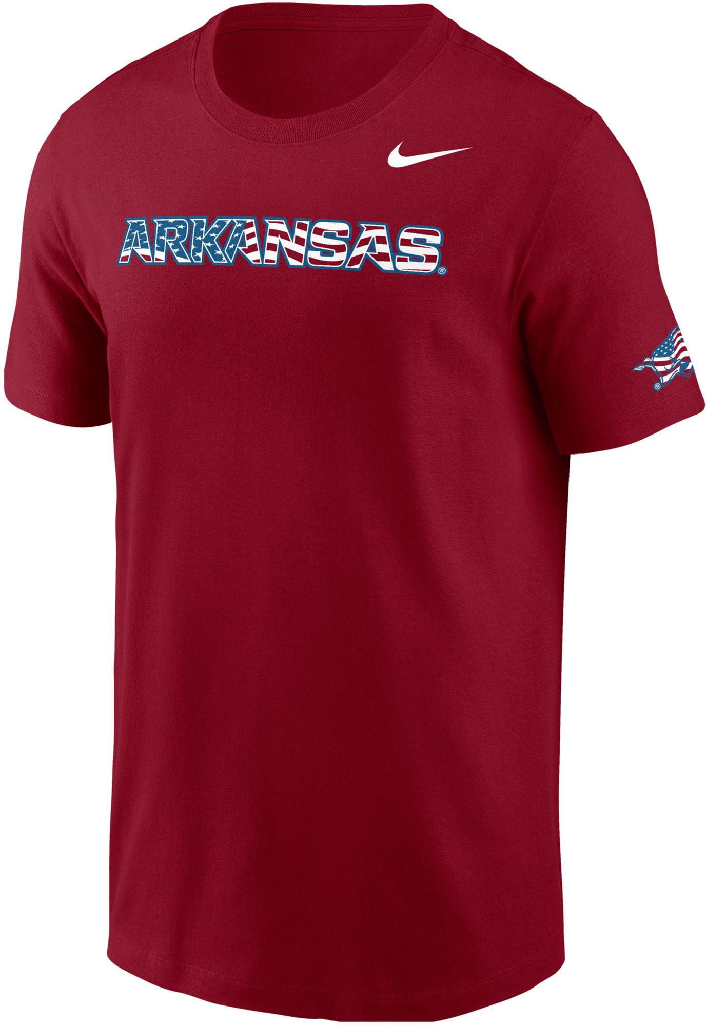 Nike Men's Arkansas Razorbacks Red Patriotic T-Shirt