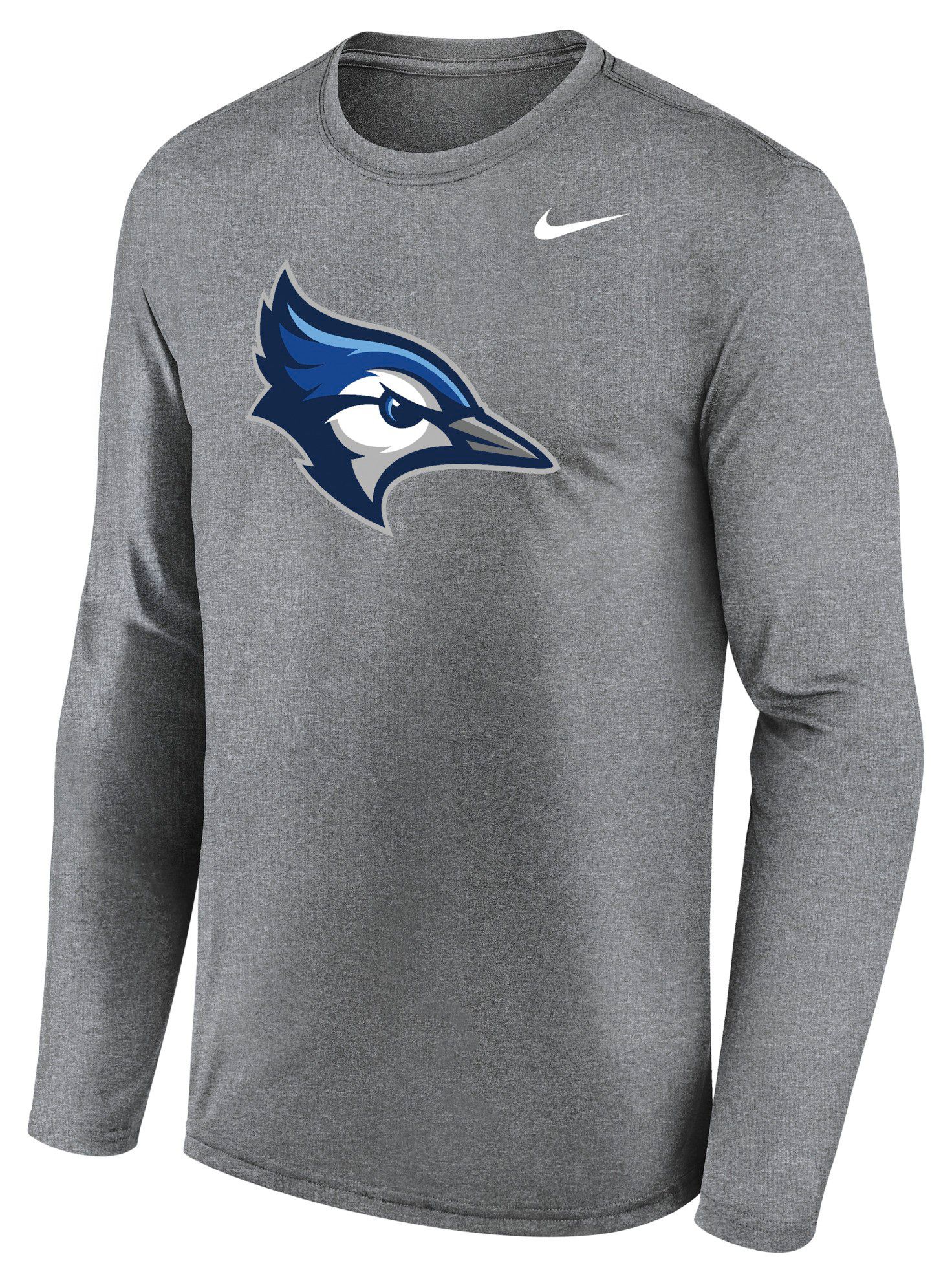 Nike Men's Creighton Bluejays Gray Legend Long Sleeve Shirt