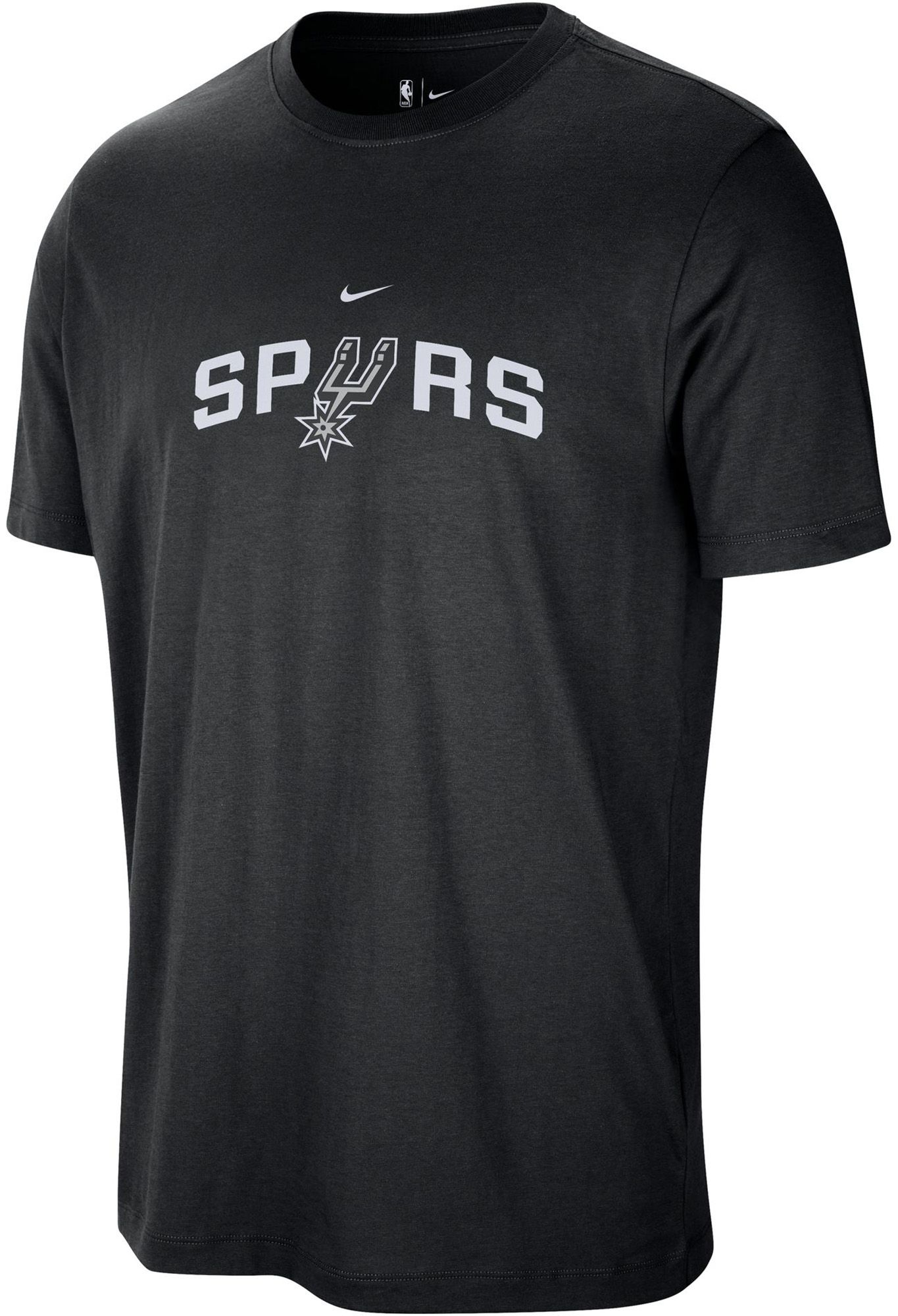 Nike Men's San Antonio Spurs Black Wordmark T-Shirt