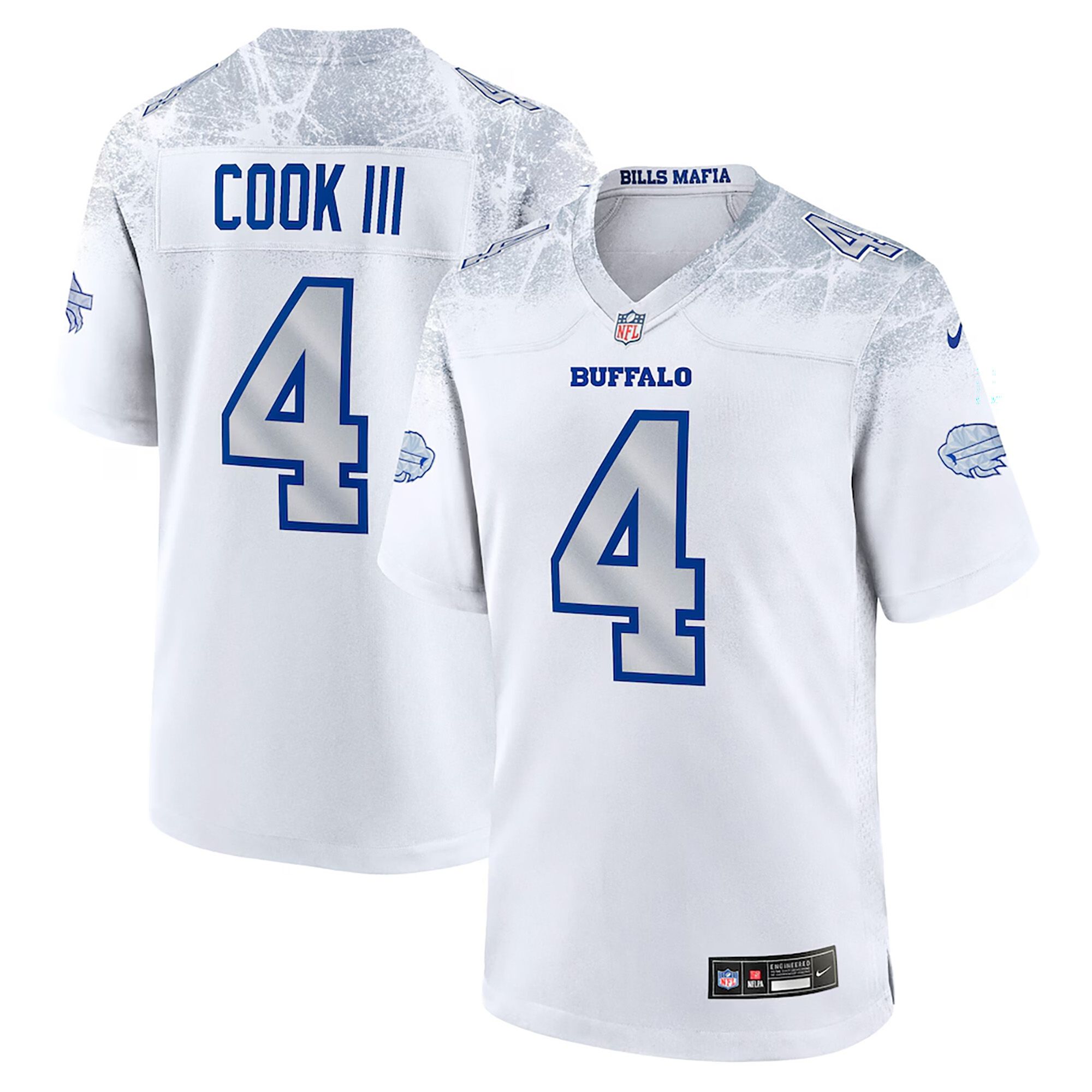 Nike Men's Buffalo Bills James Cook #4 White Rivalry Game Jersey