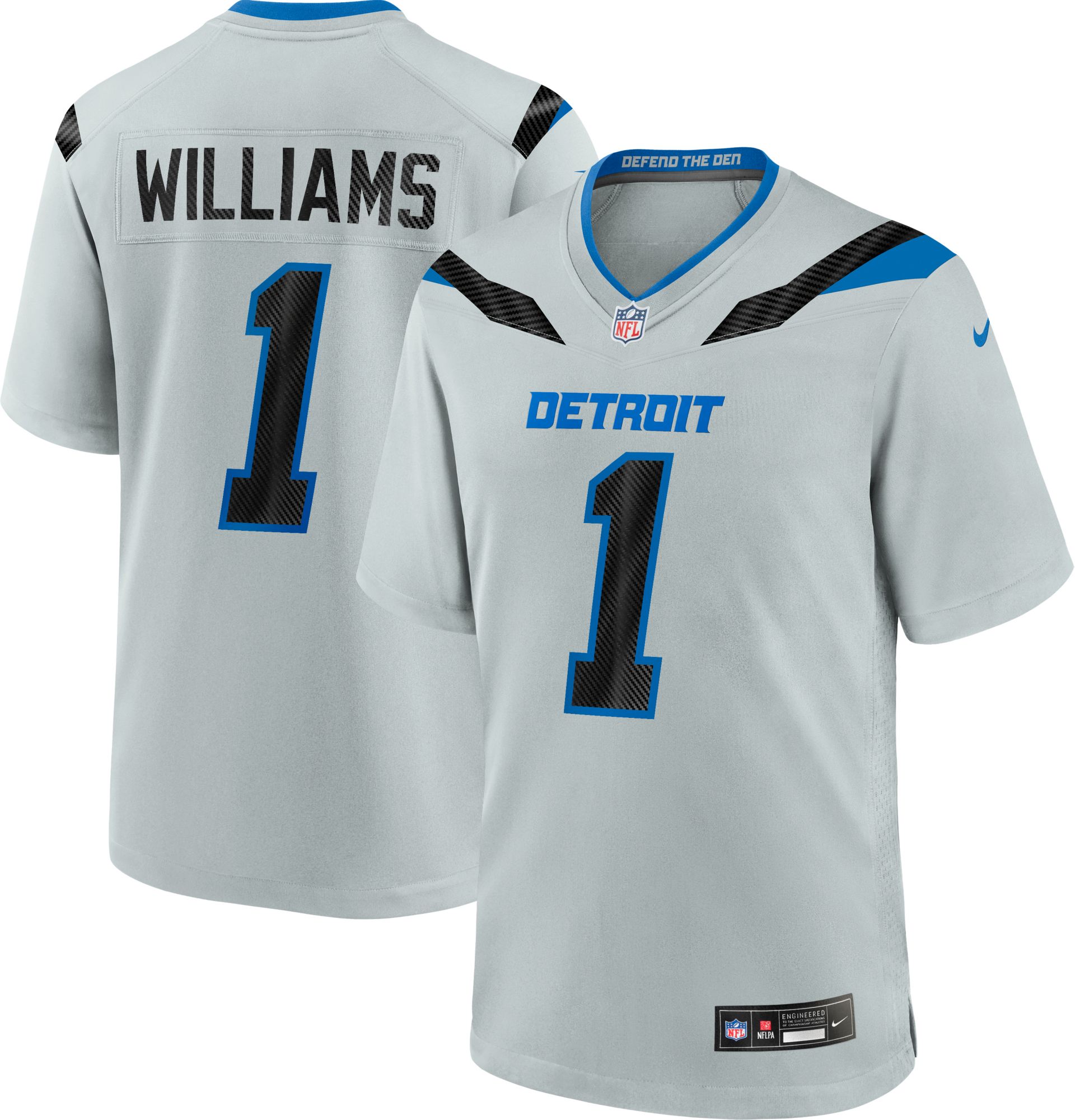 Nike Men's Detroit Lions Jameson Williams NFL Rivalries Game Jersey