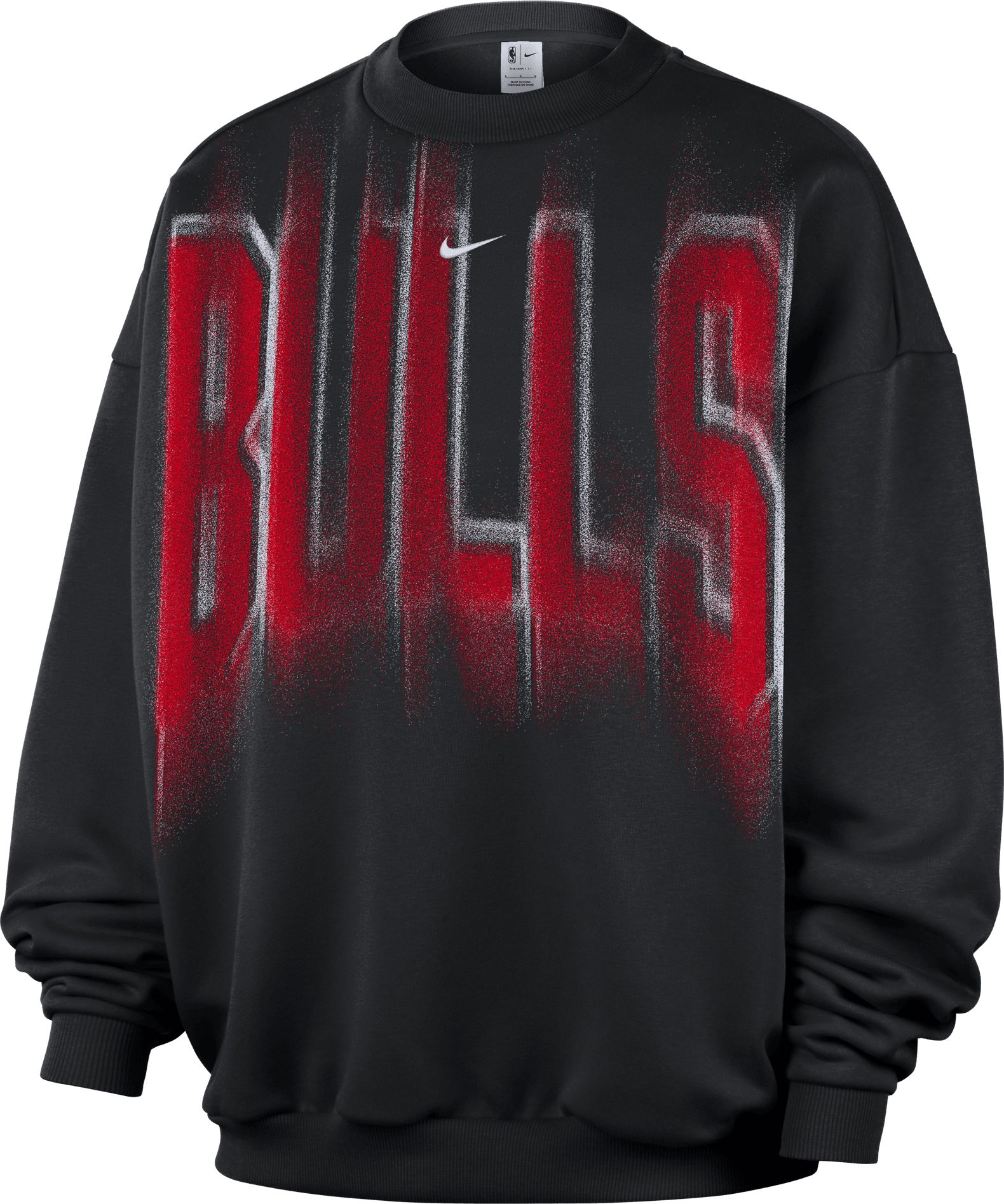 Nike Adult Chicago Bulls Worn With Obsession Standard Issue Game Theater Team Crew Sweatshirt, Men's