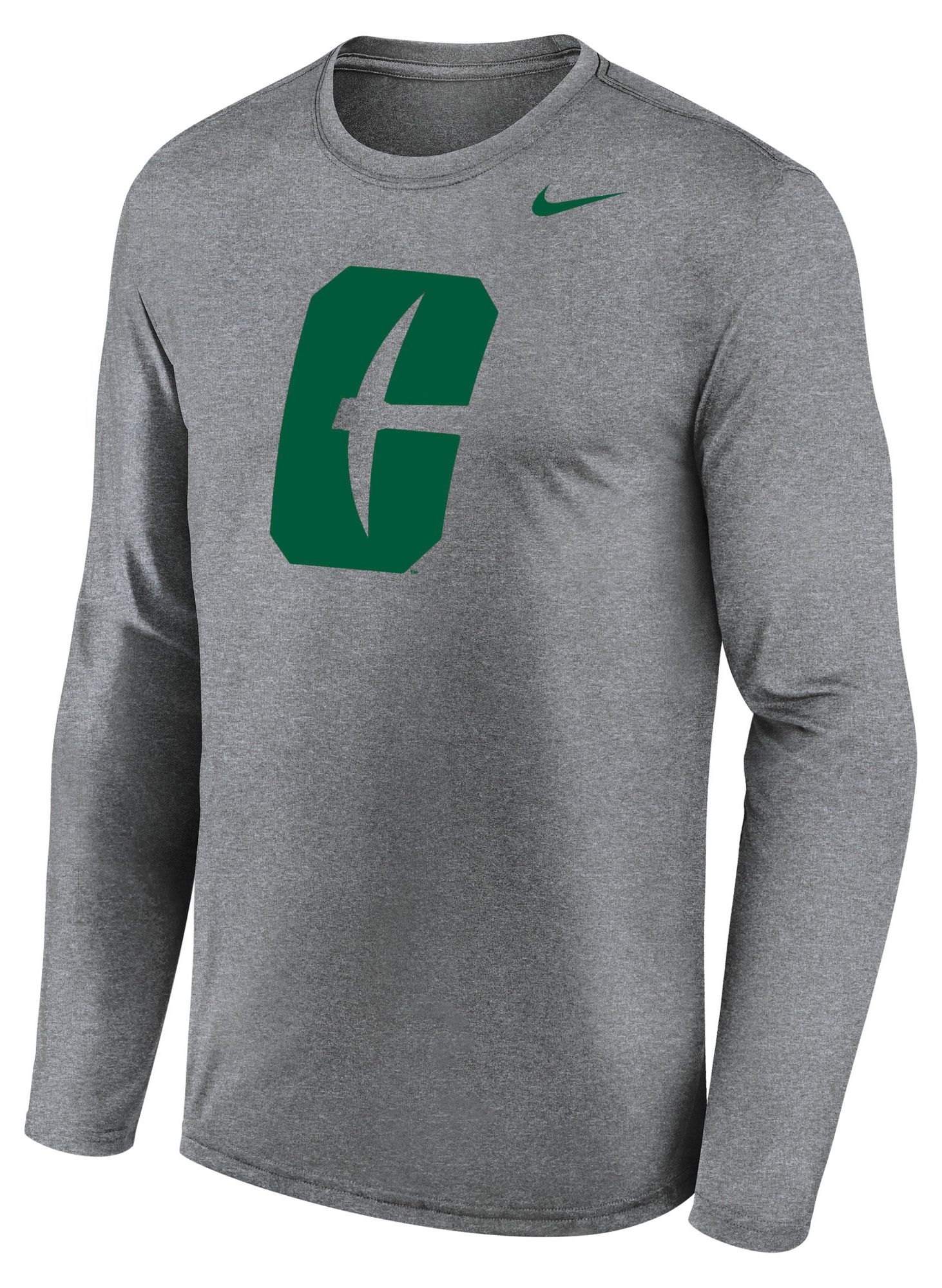 Nike Men's Charlotte 49ers Gray Legend Long Sleeve Shirt