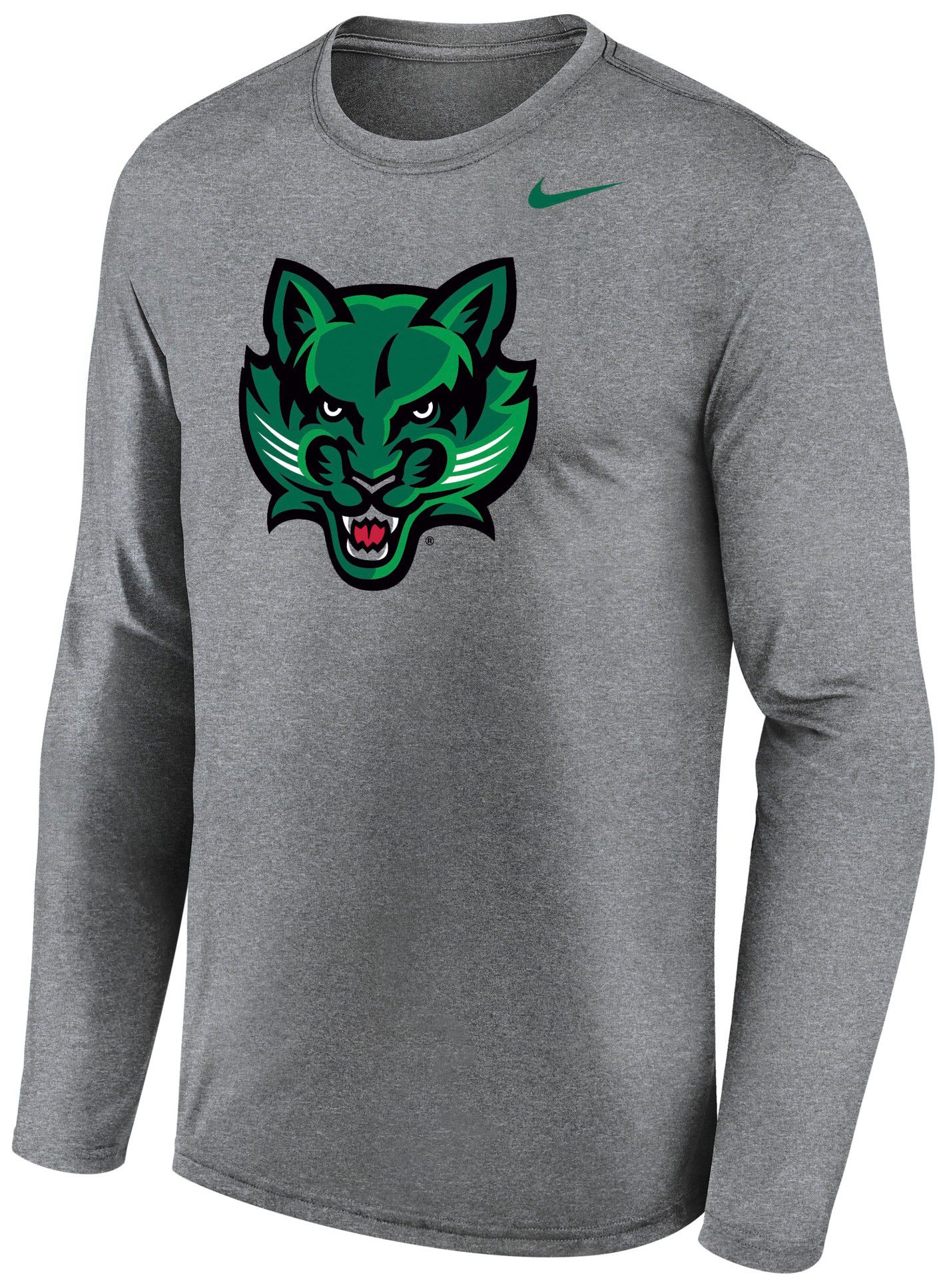Nike Men's Binghamton Bearcats Grey Legend Long Sleeve Shirt, XXL, Gray