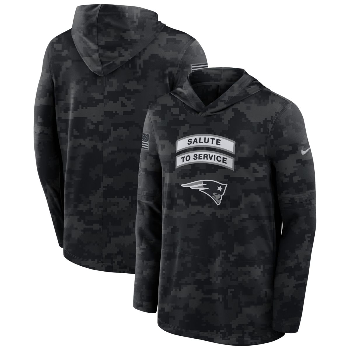 Nike Men's New England Patriots Navy Midweight 1/2 Zip | Dick's