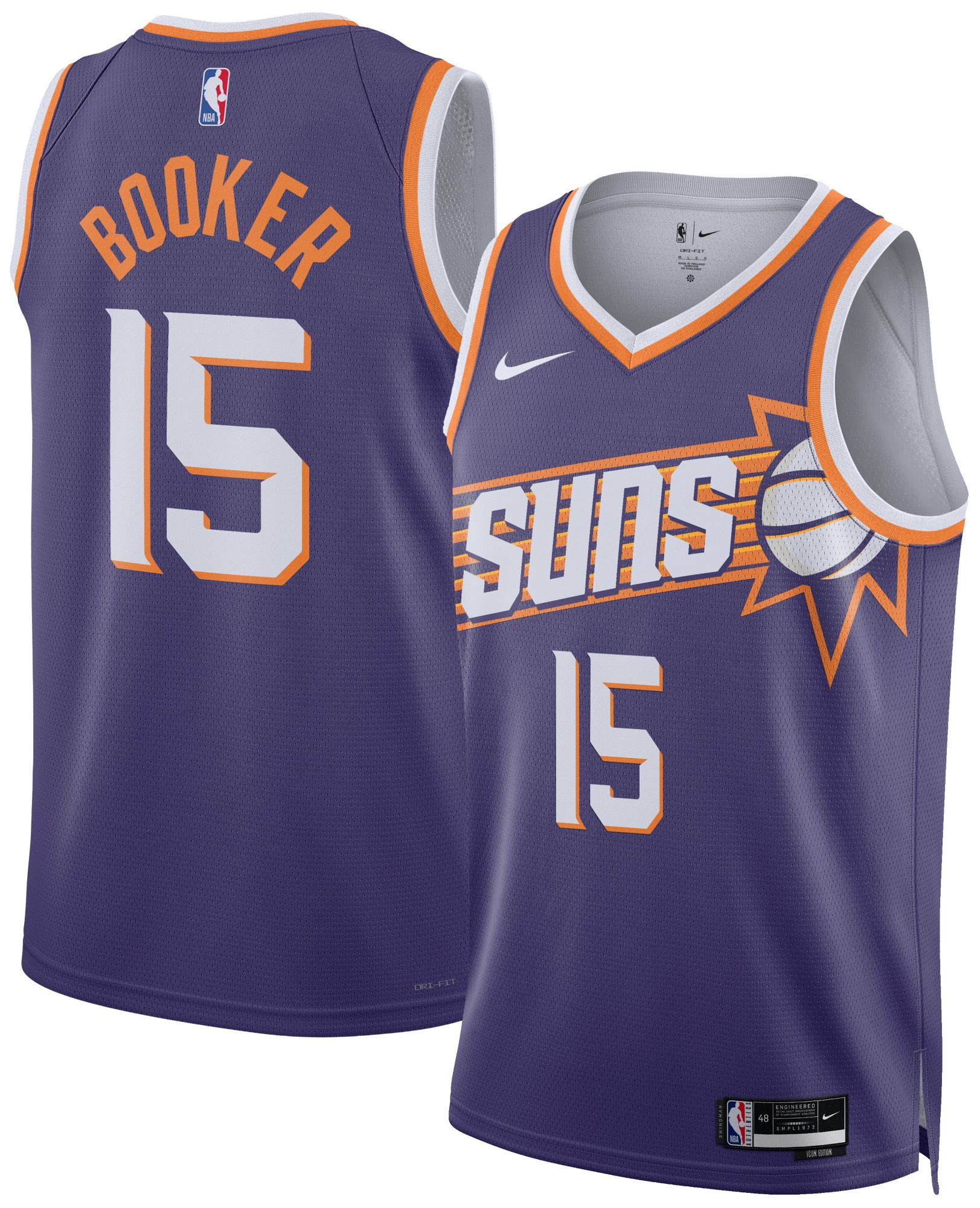Nike Men's Phoenix Suns Devin Booker Icon Edition Jersey