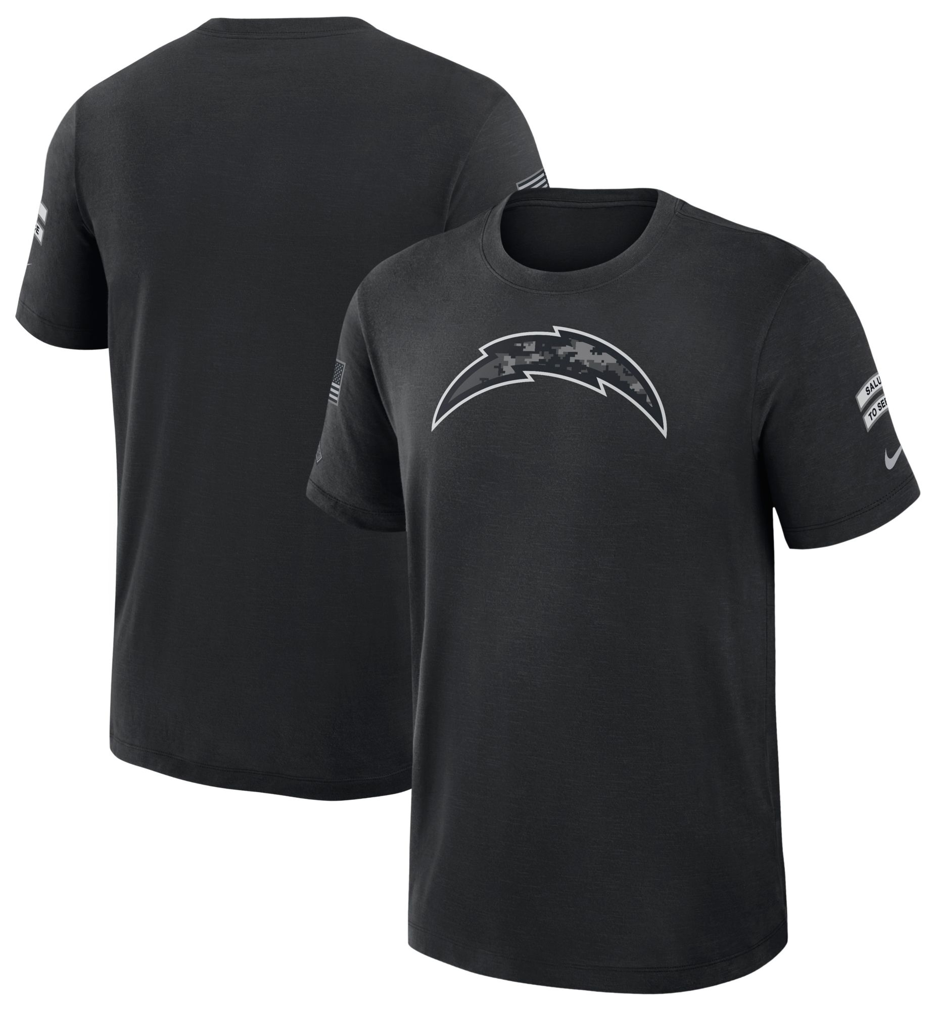 Nike Men's Los Angeles Chargers Salute To Service 2026 Slub T-Shirt